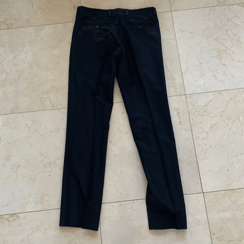 Versace Versace Black Tailored Pants Made in Italy | Luxury Fit Size US 30 / EU 46 - 1 Thumbnail
