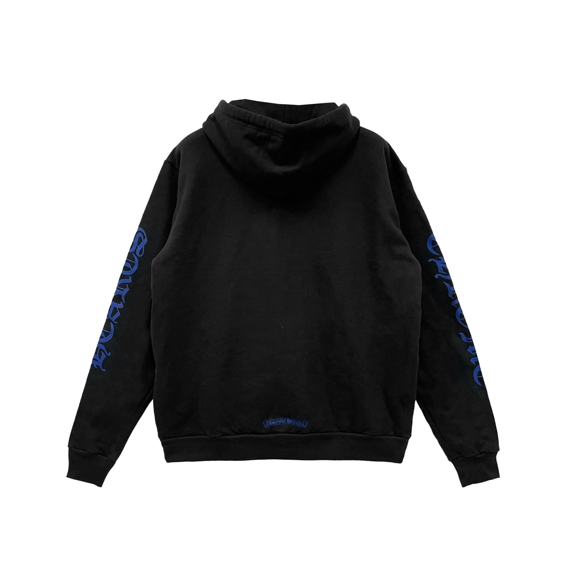 Chrome Hearts Chrome Hearts Blue Vertical Script Logo Pullover Hoodie Size M / US 6-8 / IT 42-44 - 2 Thumbnail