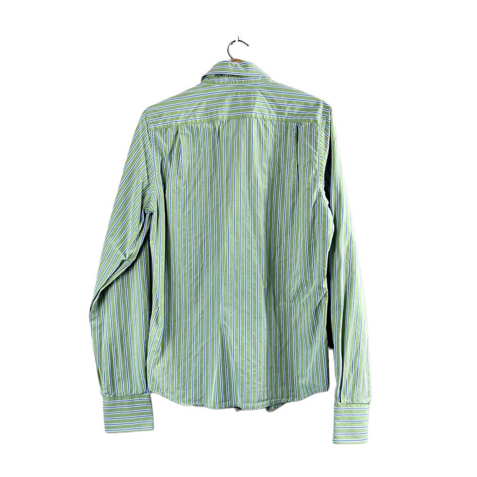 Abercrombie & Fitch Men's Green Abercrombie & Fitch Long Sleeve Button Shirt M Size US M / EU 48-50 / 2 - 3 Thumbnail