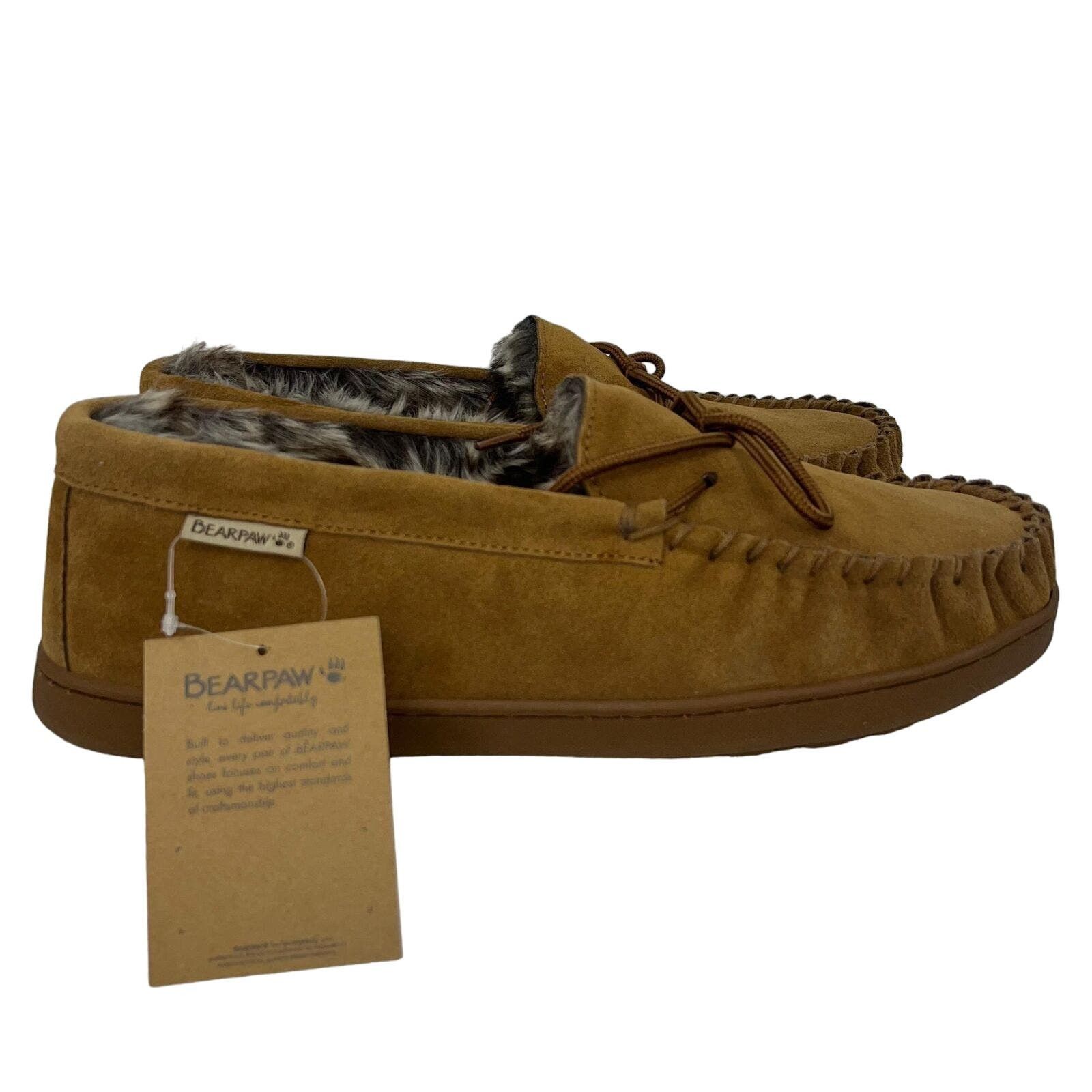 Bearpaw Shoes Bearpaw Moccasins BEARPAW MENS MOC HICKORY FAUX