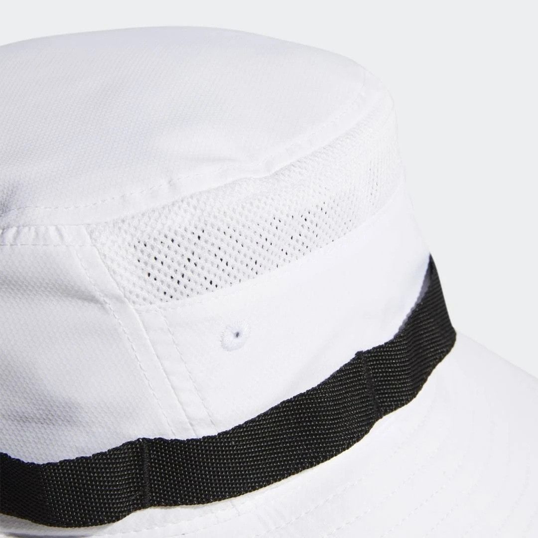 Adidas ADIDAS Unisex Originals White Webbing Boonie UPF 50 Sun Prot Size ONE SIZE - 2 Thumbnail