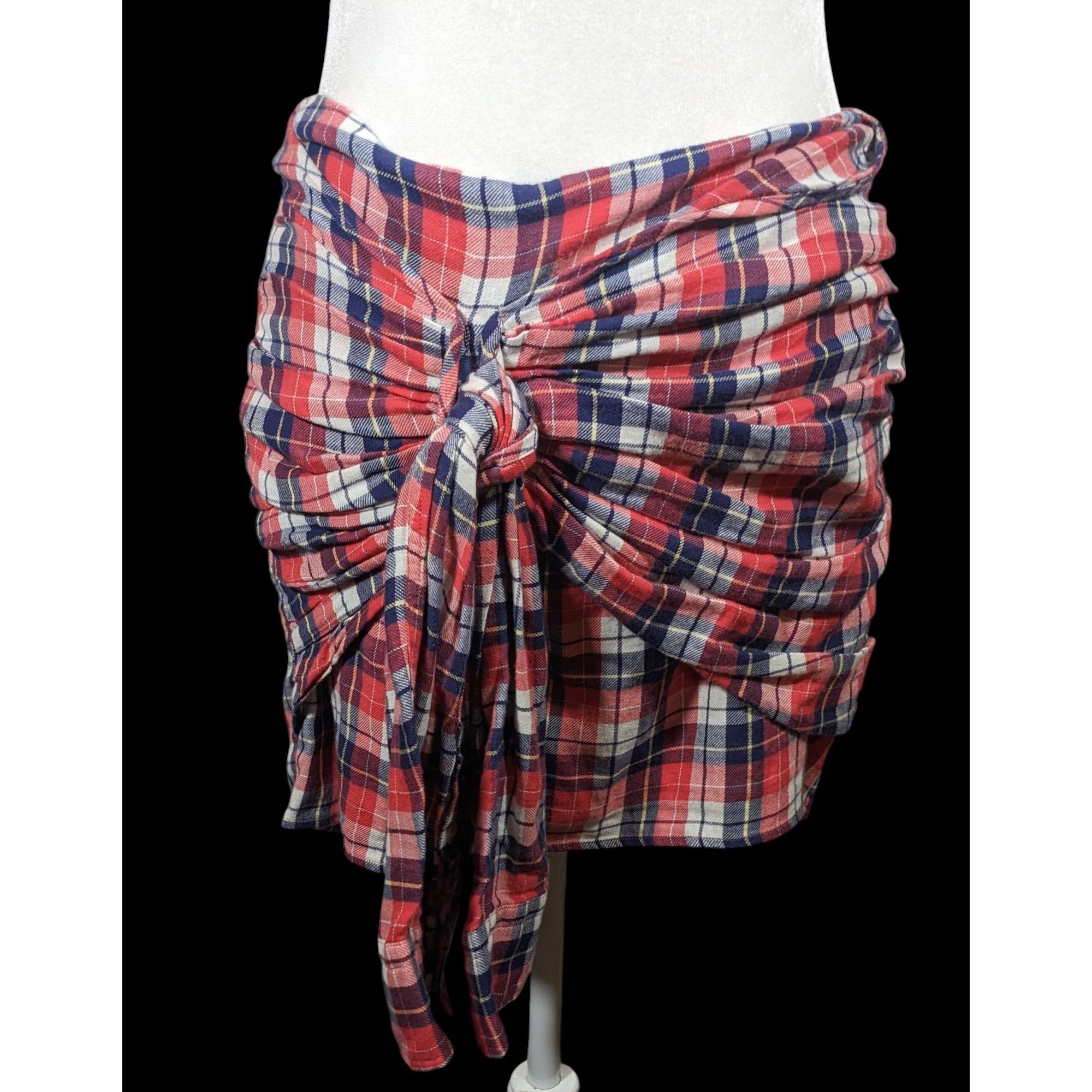 Gant Rugger Gant Rugger Grunge 90s Style Plaid Faux Flannel Shirt Tie Sk Size 30" / US 8 / IT 44 - 1 Thumbnail