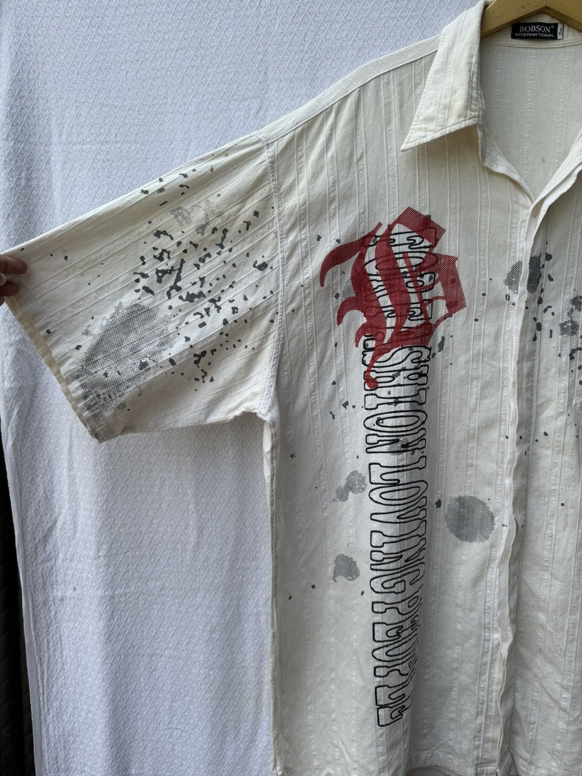 Hysteric Glamour Bobson Big Size Button Shirt Size US XXL / EU 58 / 5 - 6 Thumbnail