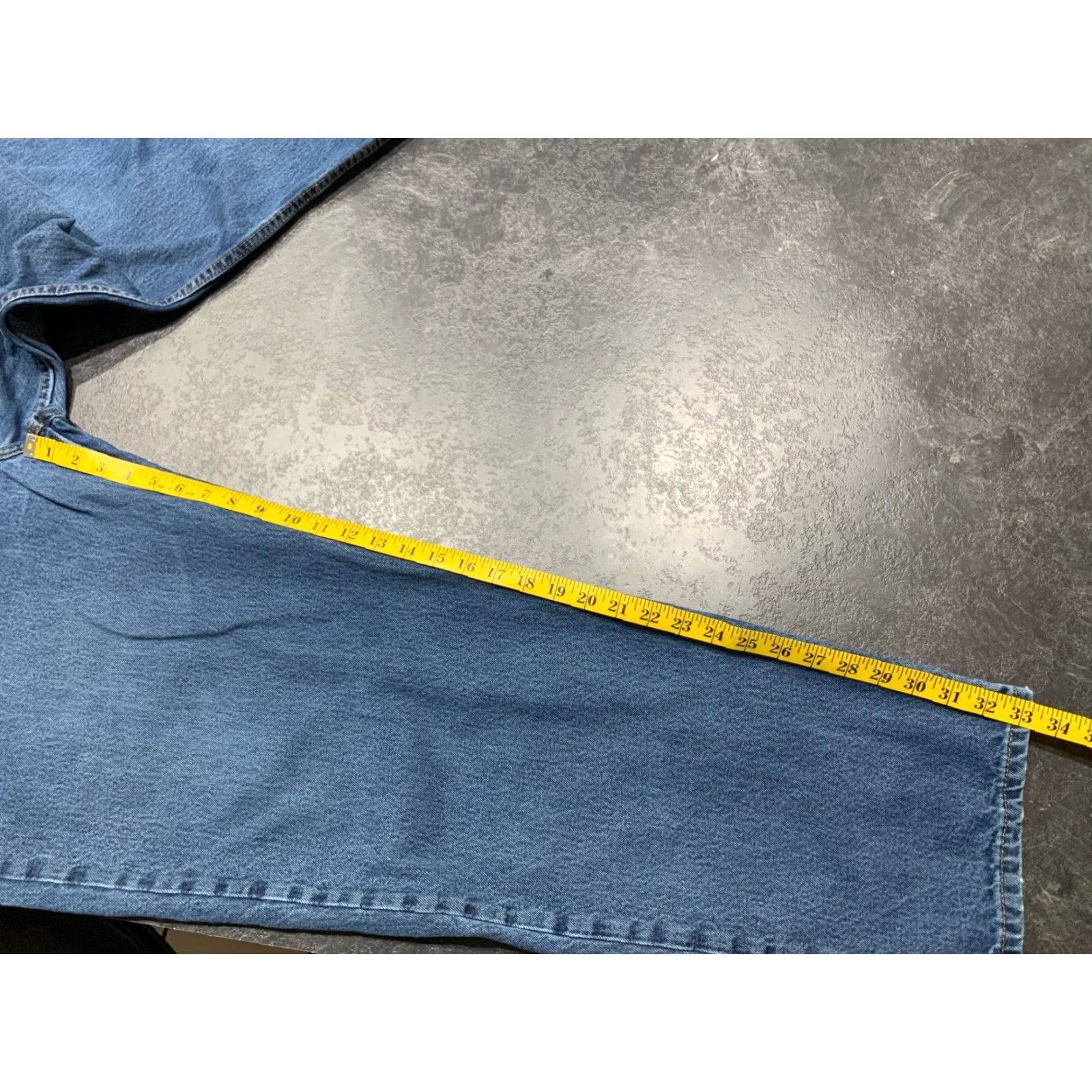 Levi's VINTAGE Levi's 550 Jeans Mens 46x33 Relaxed Taper Denim Blue 90s Mens Size US 30 / EU 46 - 5 Thumbnail