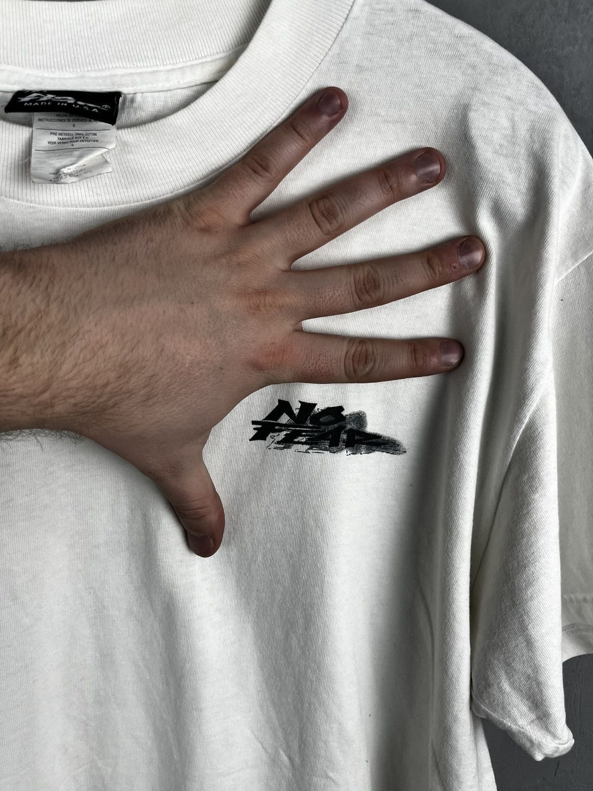 No Fear × Vintage Vintage 90s No Fear T-Shirt / "If It Has Wheels Or A Skirt" Size US L / EU 52-54 / 3 - 12 Thumbnail