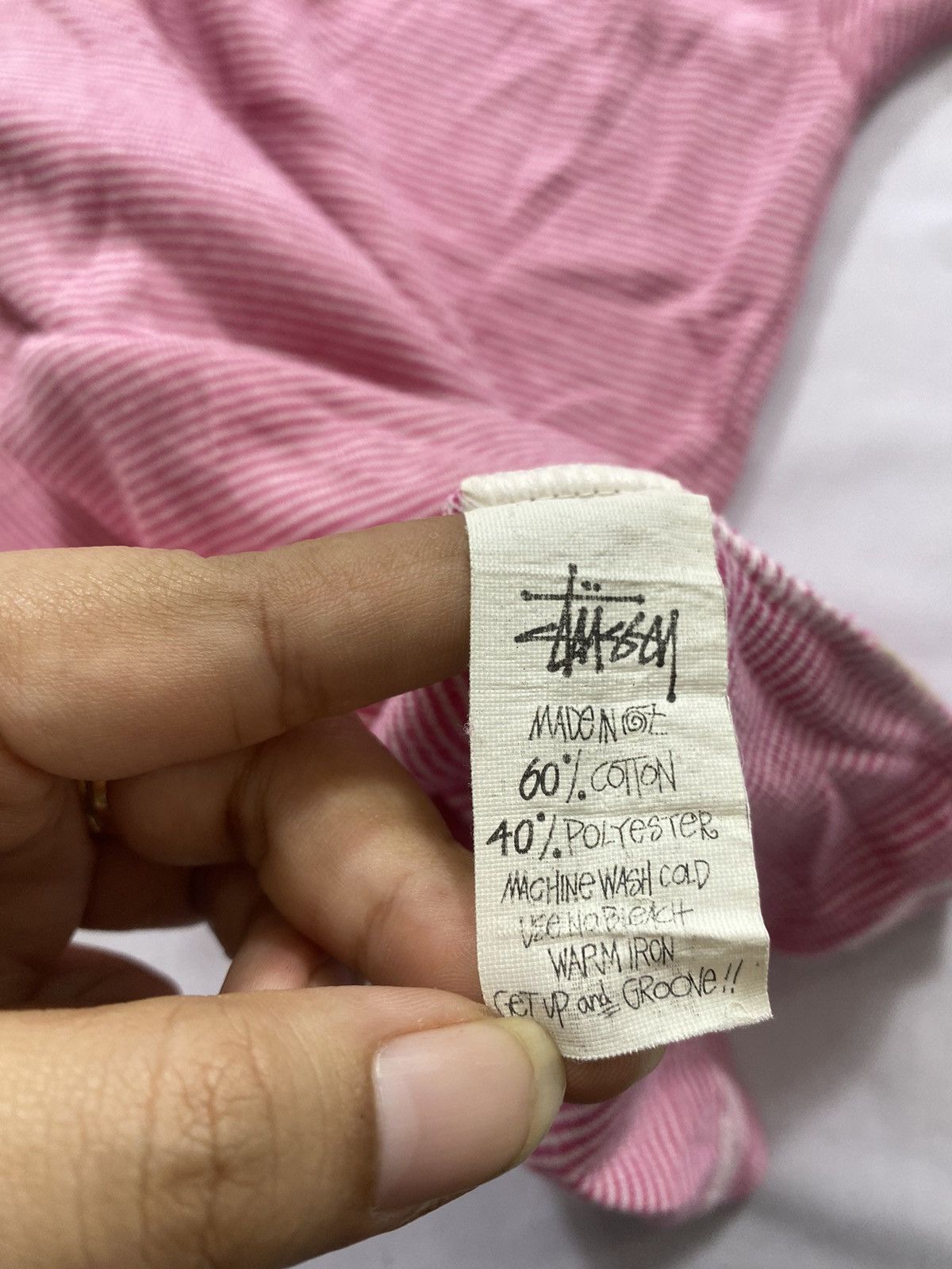 Stussy Vintage Stussy Stripe Sista Tshirt Size US S / EU 44-46 / 1 - 7 Thumbnail