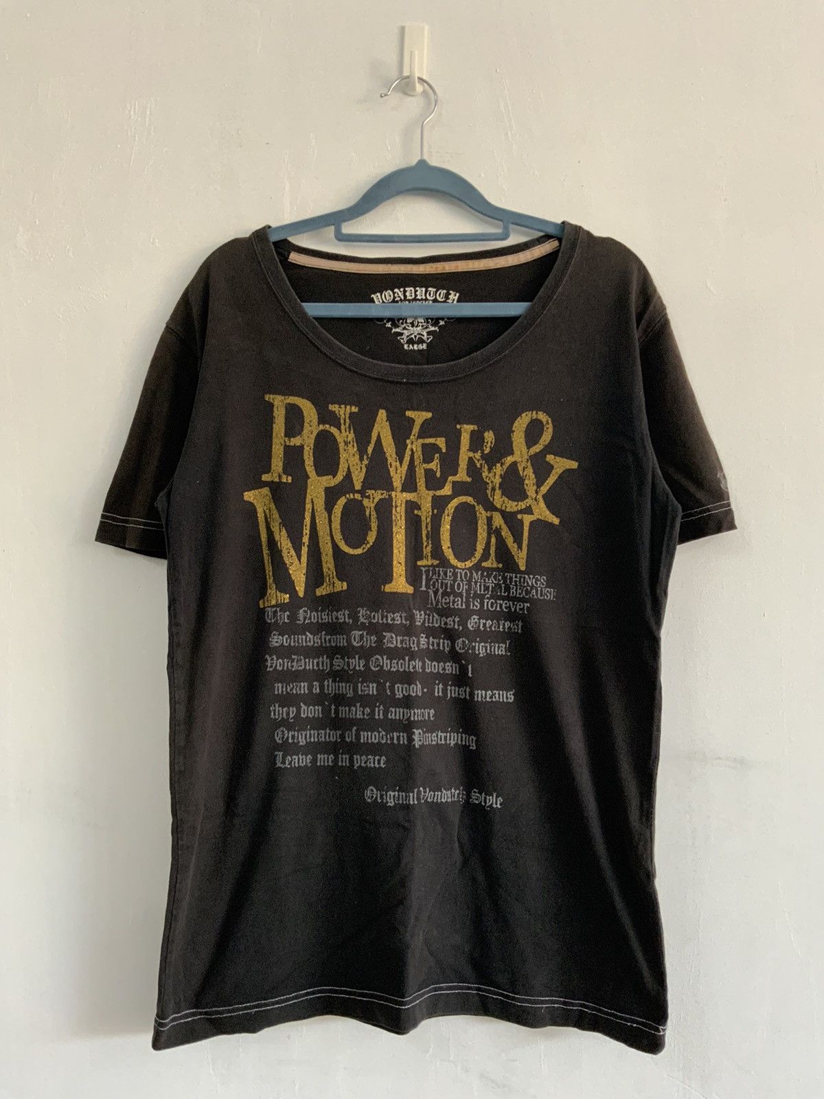 Von Dutch Von Dutch Power & Motion Streetwear Tee Size US L / EU 52-54 / 3 - 1 Thumbnail