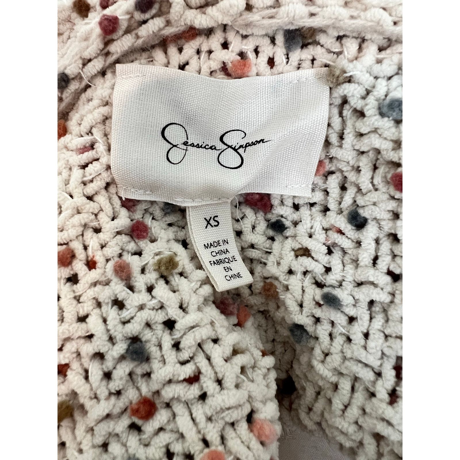 Jessica Simpson Jessica Simpson Multicolor Open Knit Cardigan XS Size XS / US 0-2 / IT 36-38 - 6 Thumbnail