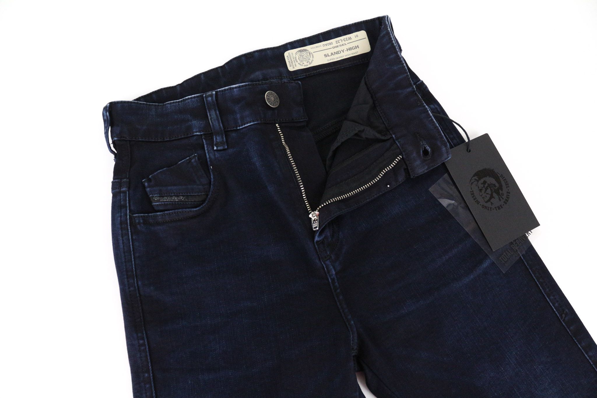 Diesel SLANDY-HIGH 082AU W23/L32 Blue Girls Jeans 70627 Size 23" - 5 Thumbnail