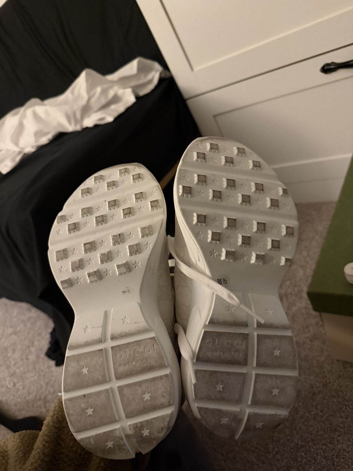 Gucci Gucci white sneakers Size US 5.5 / IT 35.5 - 4 Thumbnail