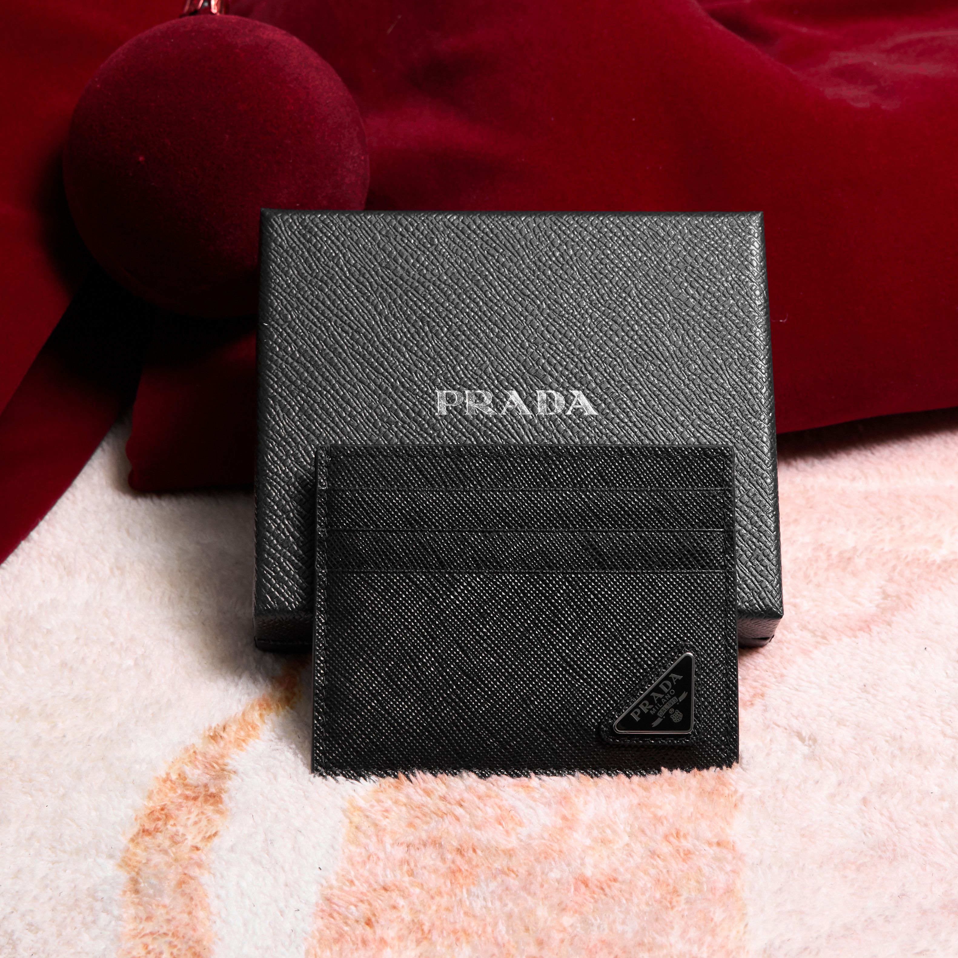 Prada PRADA Saffiano Leather Card Holder Size ONE SIZE - 1 Thumbnail