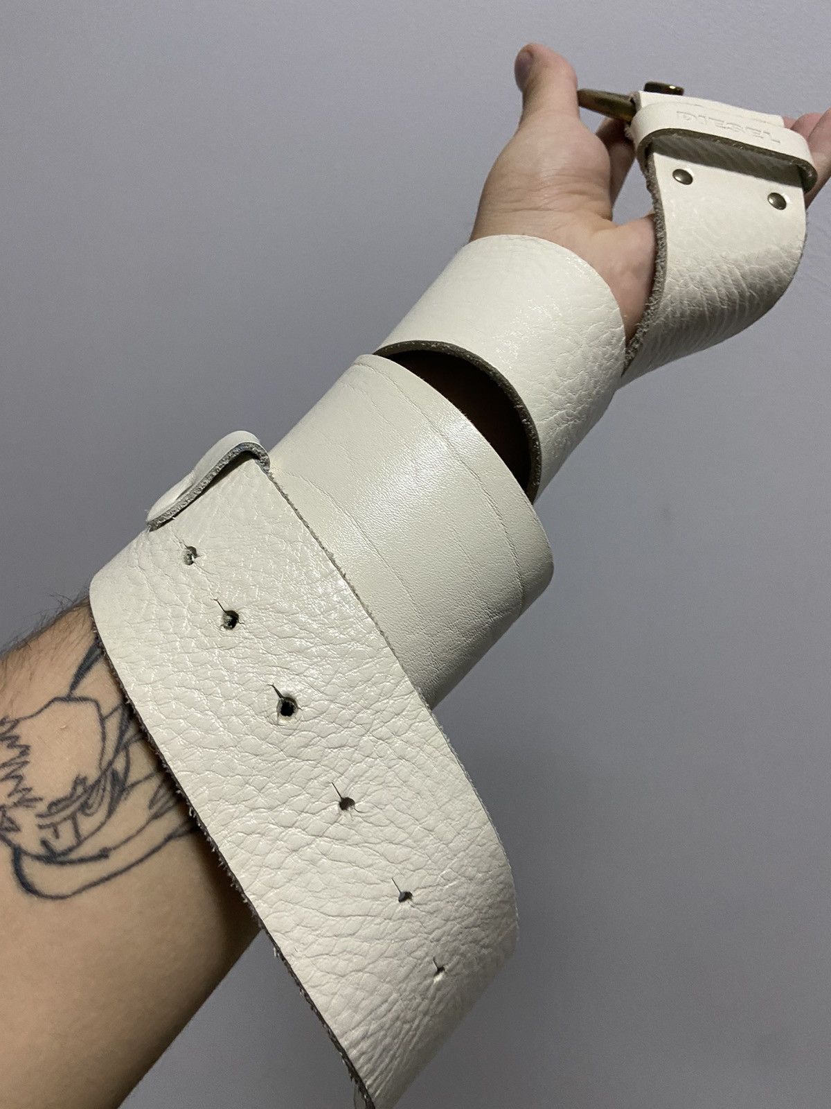 Diesel × Vintage Diesel belt leather vintage made in Italy avant Garde Size ONE SIZE - 4 Thumbnail