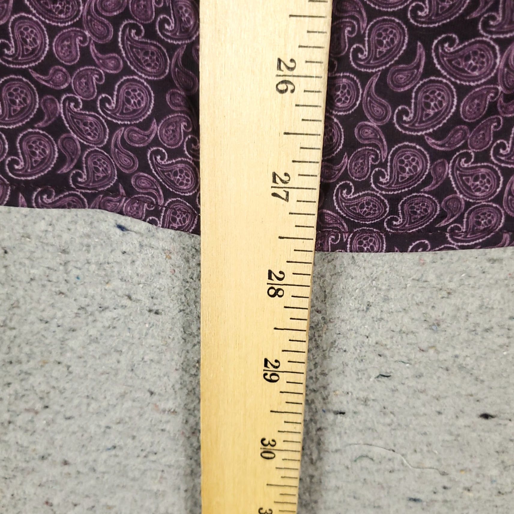 Vintage Duchamp Shirt Mens Medium Purple Paisley Button-Up Long Sleeve Size 40R - 4 Thumbnail