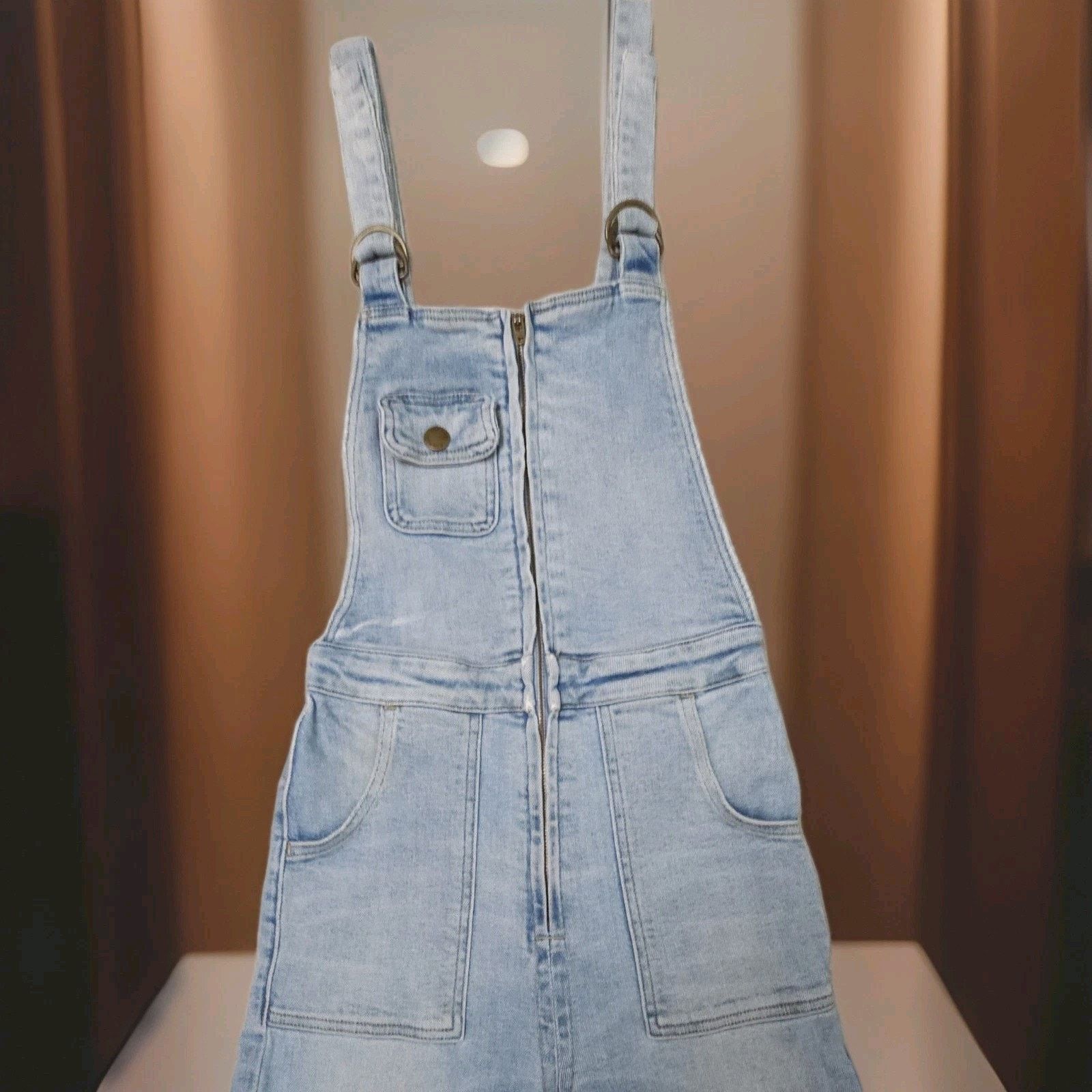 Other ROLLA'S HIGHWAY OVERALL HIGH WAIST FLARE DENIM DUNGAREES Size 25" / US 0 / IT 36 - 3 Thumbnail