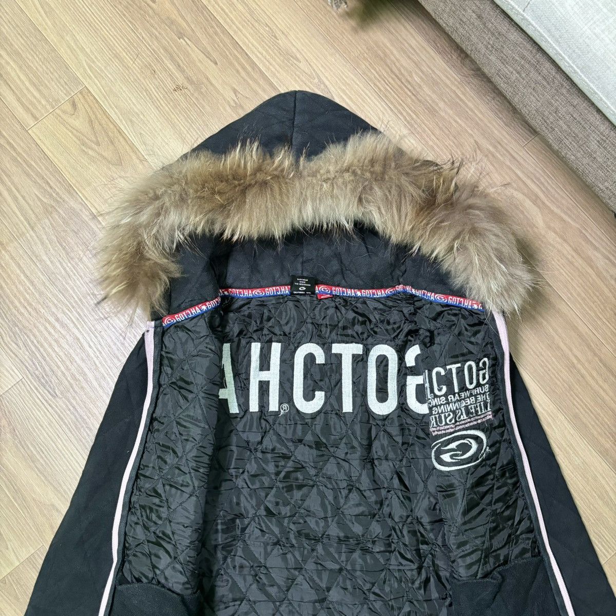 Gotcha × If Six Was Nine × Le Grande Bleu (L.G.B.) Vintage Gotcha fur hoodie IfSixWasNine LGB style Size US M / EU 48-50 / 2 - 9 Thumbnail