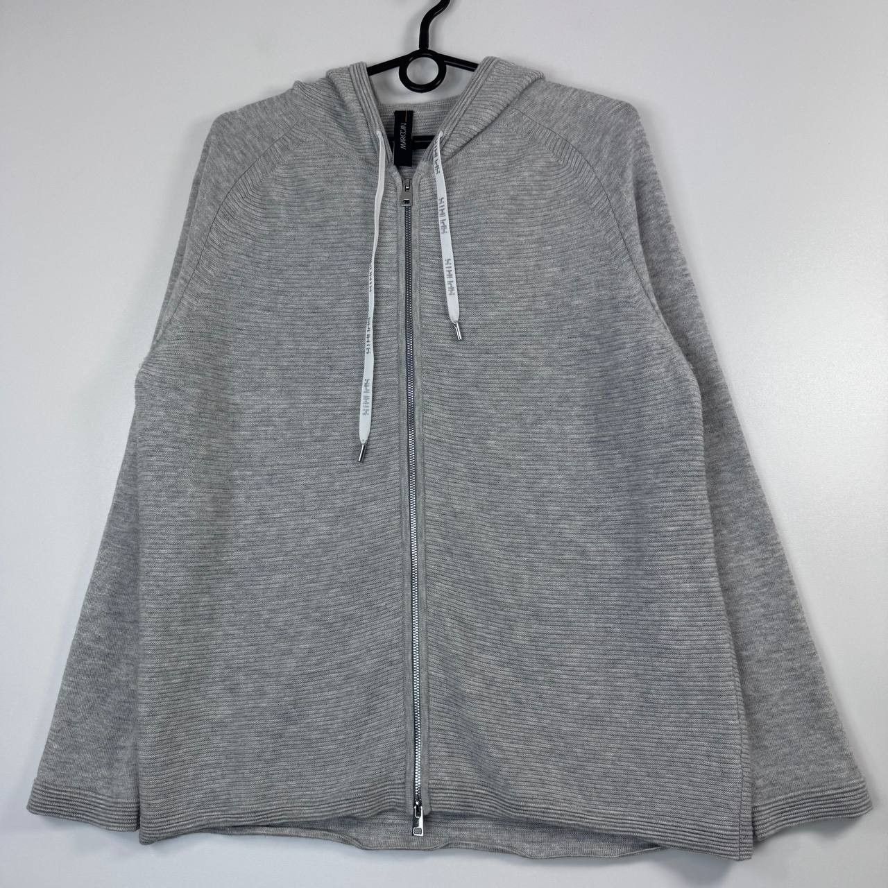 Other Marc Cain Womens Zip Hoodie Grey Wool Cashmere Blend Size L Size L / US 10 / IT 46 - 1 Thumbnail