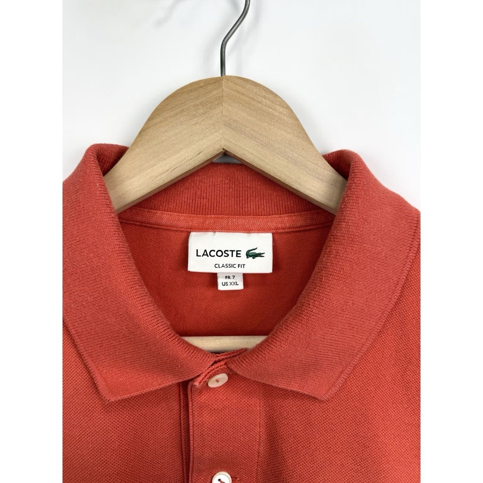 Lacoste VINTAGE Lacoste Polo T-Shirt Classic Fit Made in France Retro Size 2XL Orange Mens Size US XXL / EU 58 / 5 - 5 Thumbnail