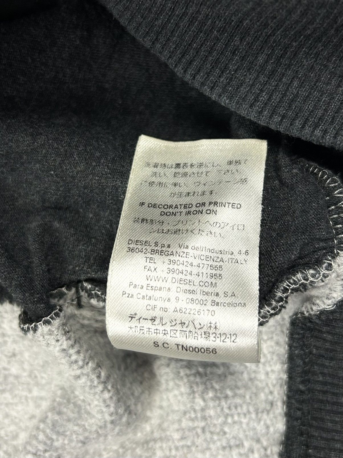 Diesel Vintage Diesel Hoodie Big Punk Head Print Grey Rock Xl Y2K Size US XL / EU 56 / 4 - 10 Thumbnail