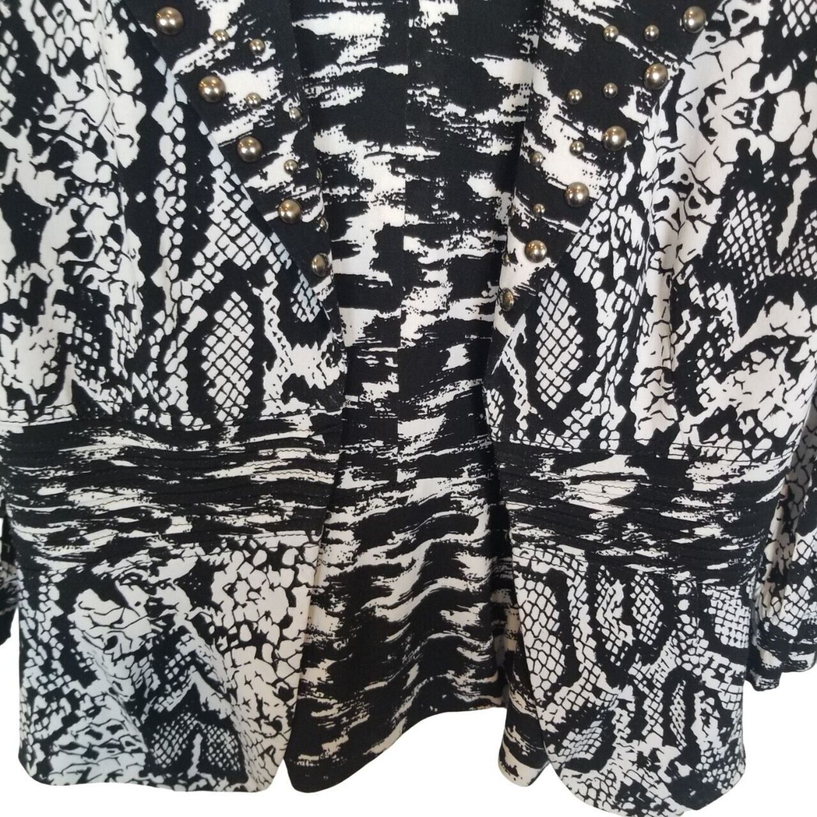 Alberto Alberto Makali Artsy Blazer Jacket Studded Abstract Size S Size S / US 4 / IT 40 - 3 Thumbnail