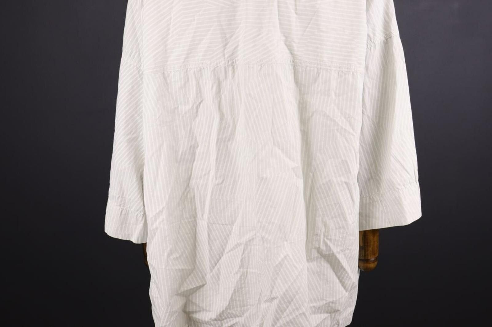 Oscar De La Renta Oska White Relaxed Stripe Tunic Shirt Dress Short Size 4 Size S / US 4 / IT 40 - 7 Thumbnail