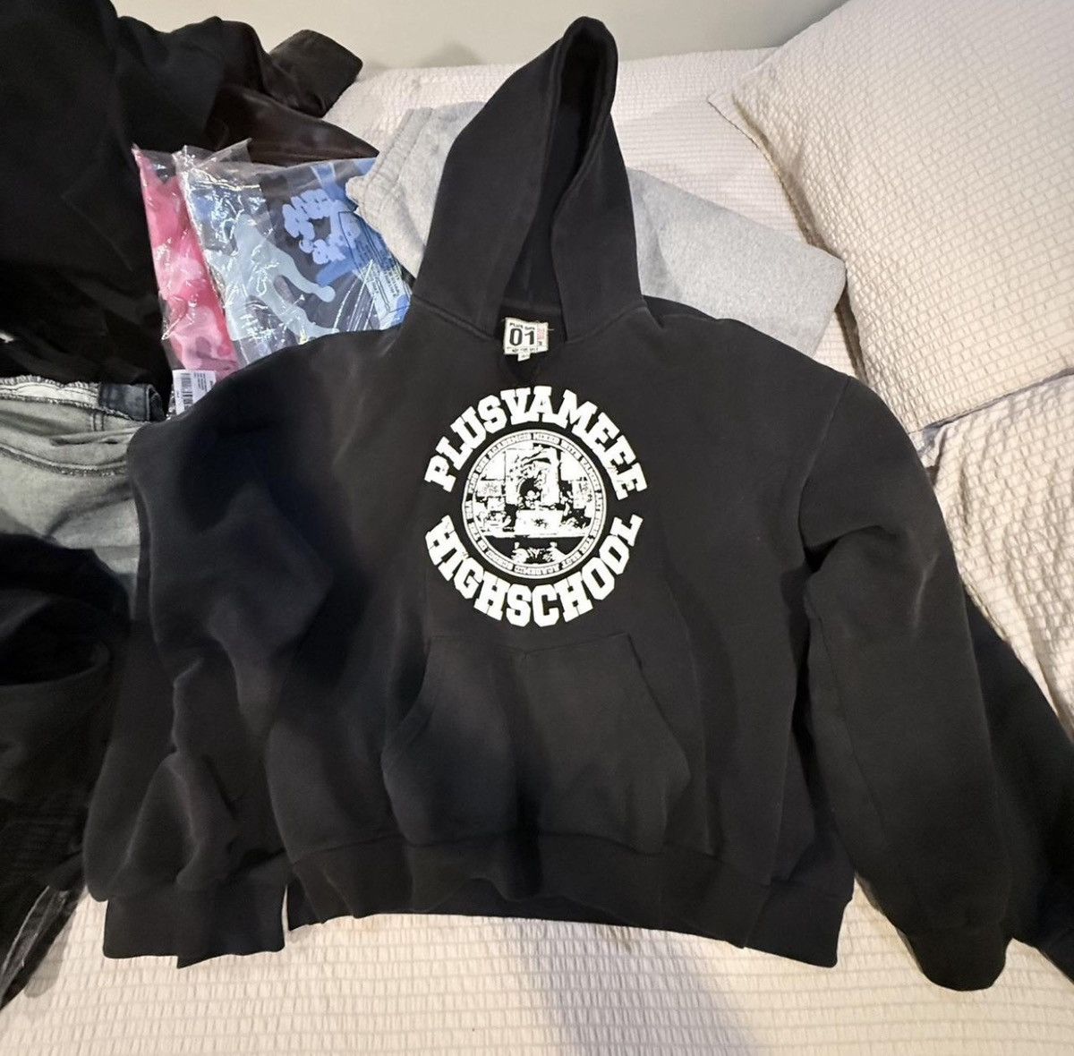 Plus One Clothing Black Plus One Vxmeee Hoodie Size US L / EU 52-54 / 3 - 1 Thumbnail