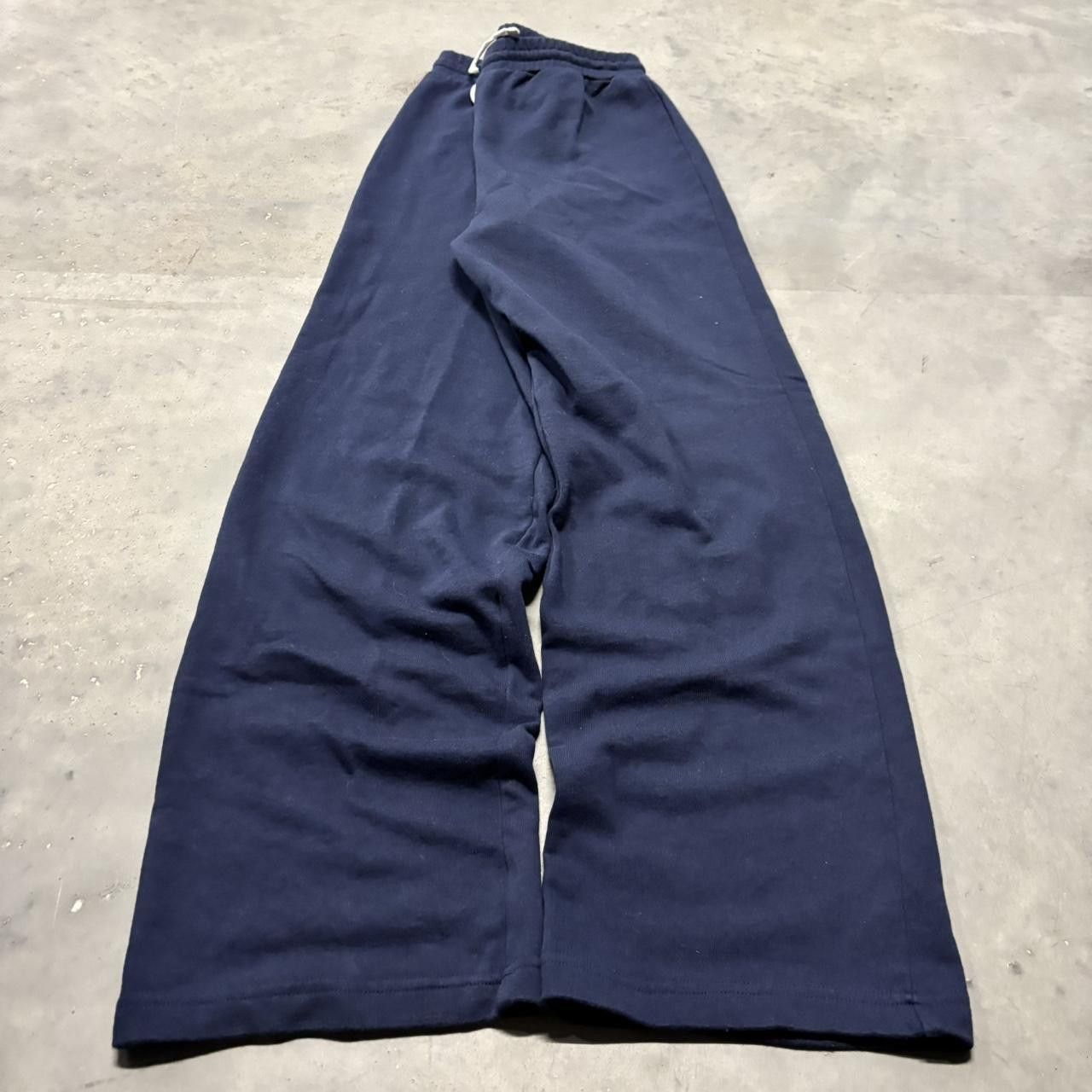 Japanese Brand × Vintage Crazy Vintage Y2K/2000s Navy Blue Essential Sweatpants! Size US 30 / EU 46 - 3 Thumbnail