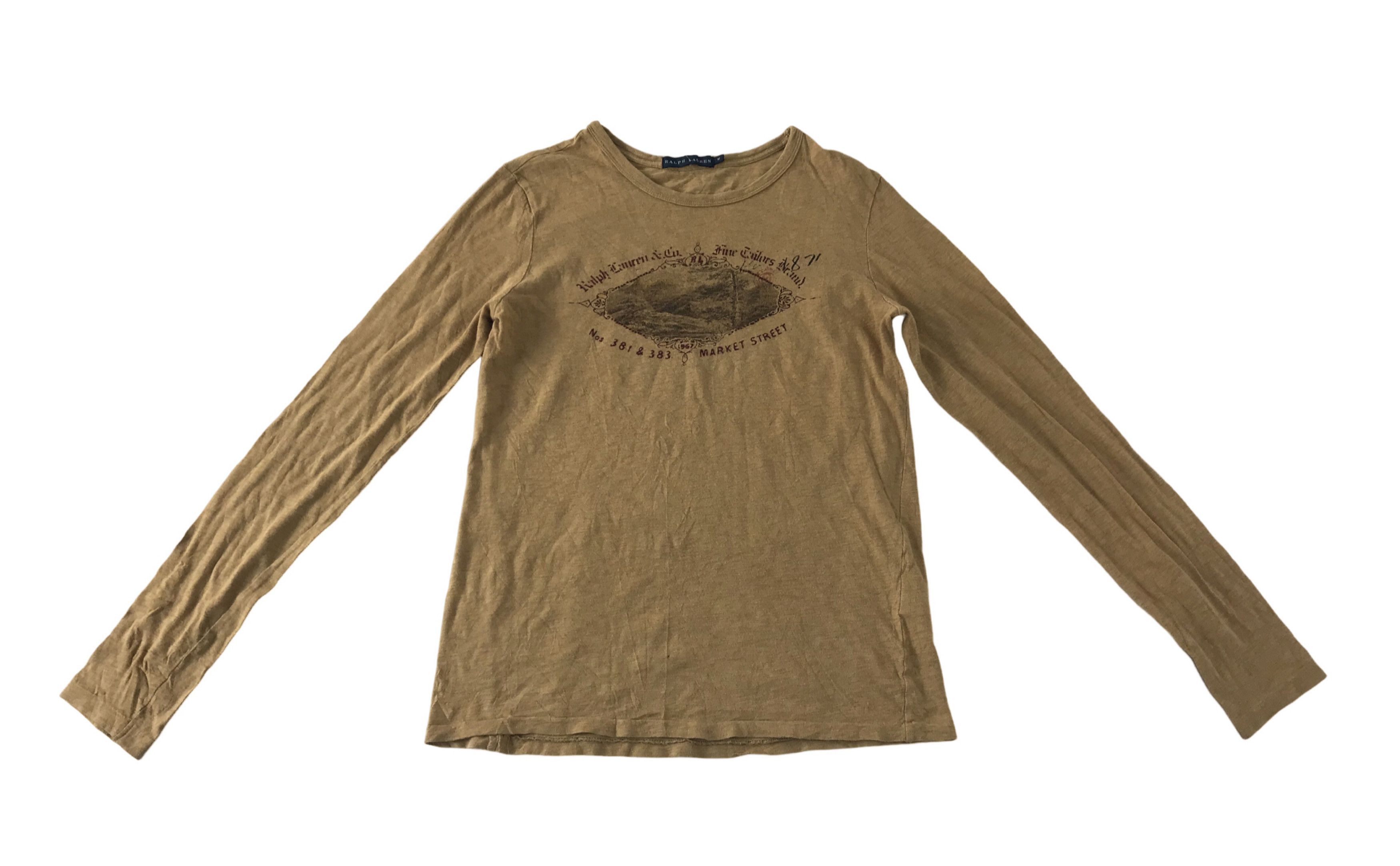 Polo Ralph Lauren Ralph Lauren & Co Market Street Longsleeve Printed Tee Size XS / US 0-2 / IT 36-38 - 1 Thumbnail
