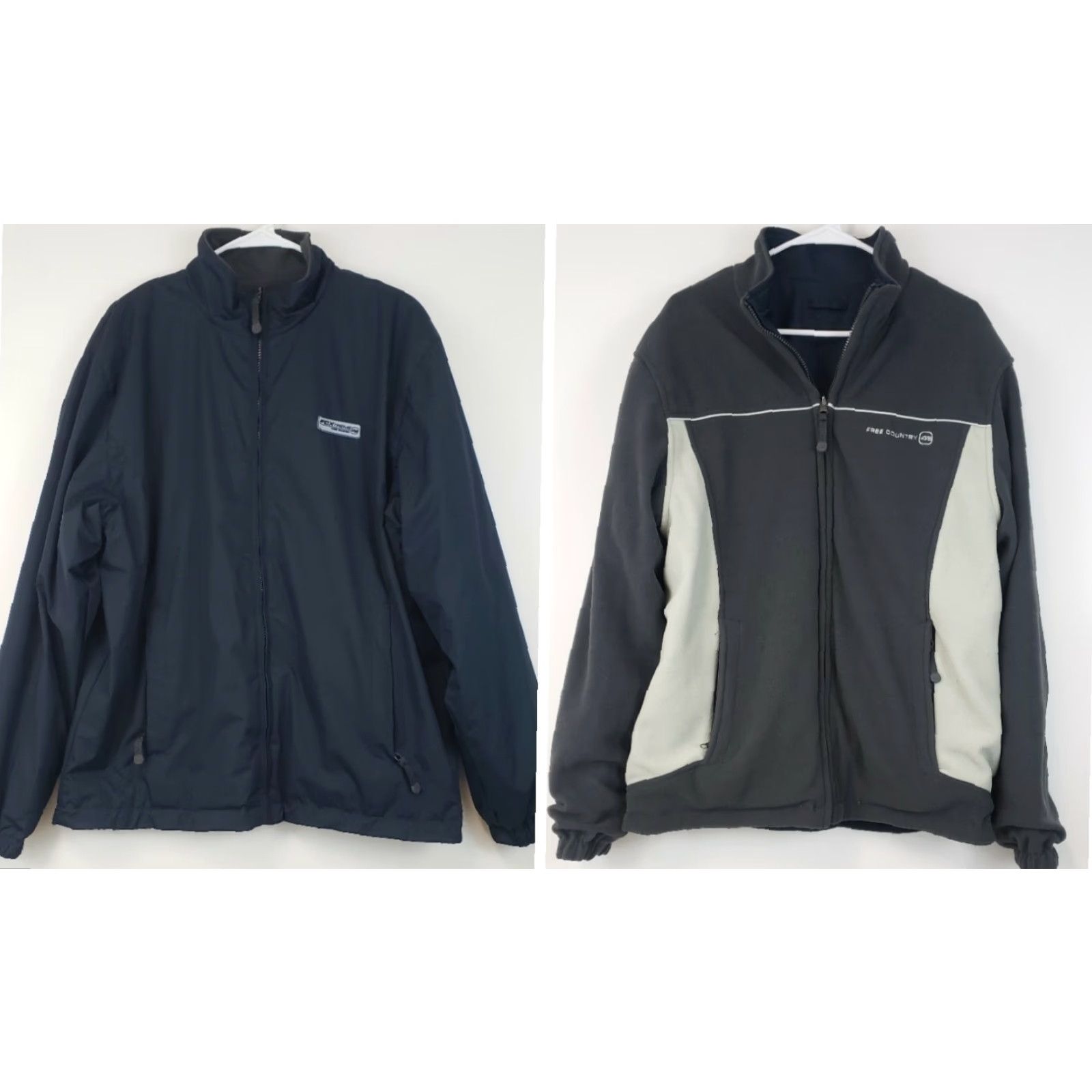 Free Country Free Country FCXtreme Jacket Adult Large Blue Full Zip Fleece Reversible Mens L Size US L / EU 52-54 / 3 - 3 Thumbnail