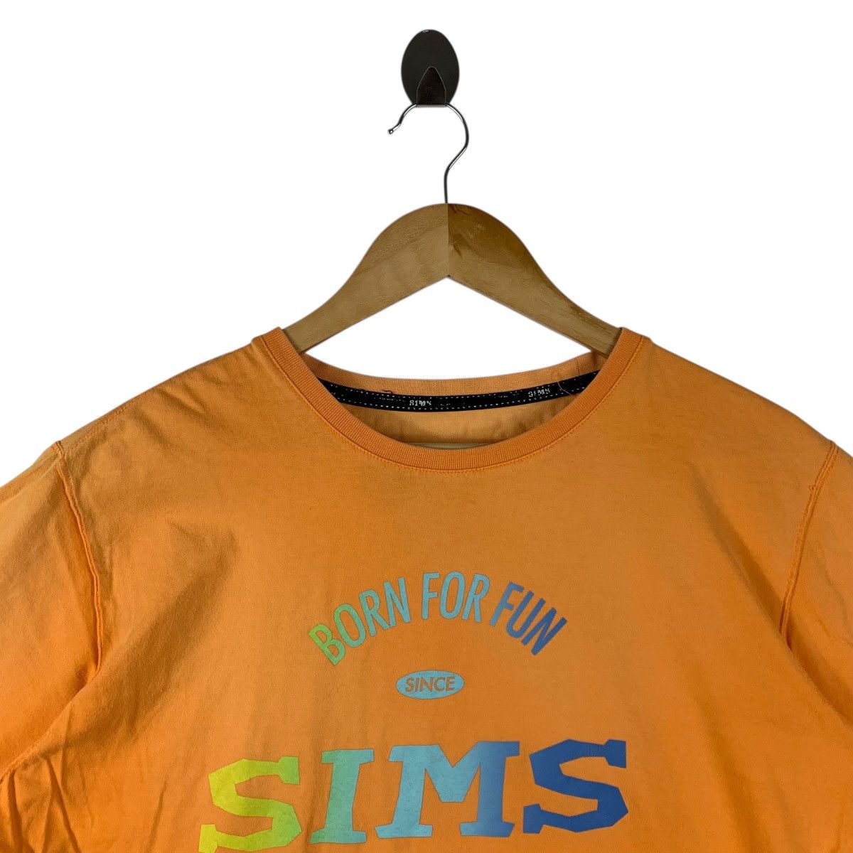 Other Vintage Sims Snowboards "Born For Fun" Graphic Tee Size US XL / EU 56 / 4 - 2 Thumbnail