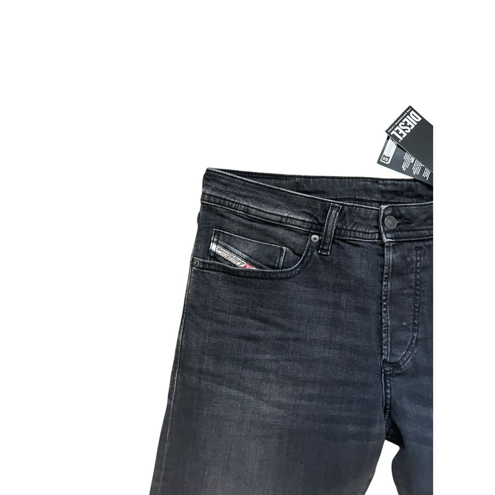 Diesel Diesel Mens Buster Tapered Jeans RB063 Black $225 Size 36/32 Size US 36 / EU 52 - 4 Thumbnail