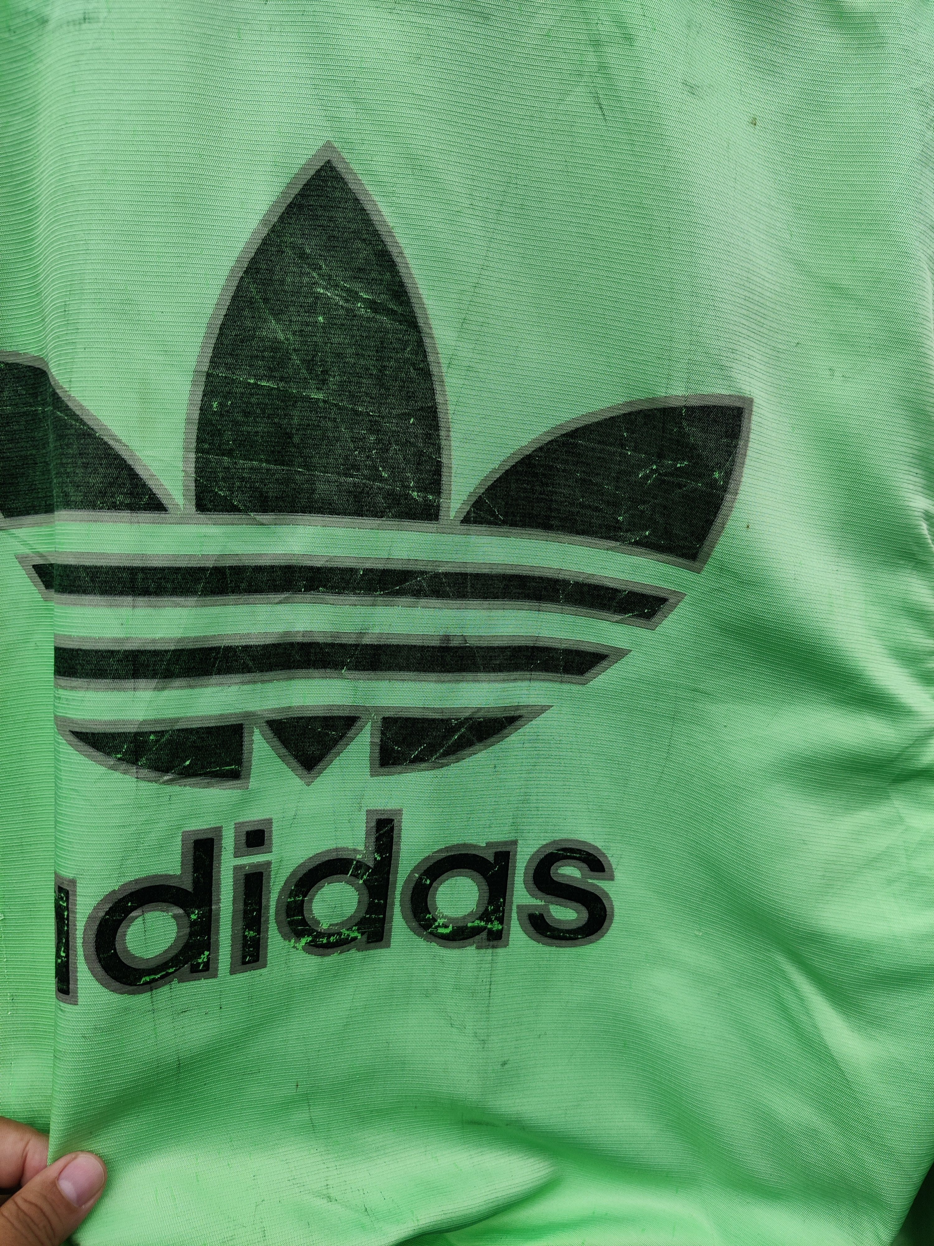 Adidas Vintage Distressed Adidas Jaspo Bomber Jacket Size US L / EU 52-54 / 3 - 4 Thumbnail