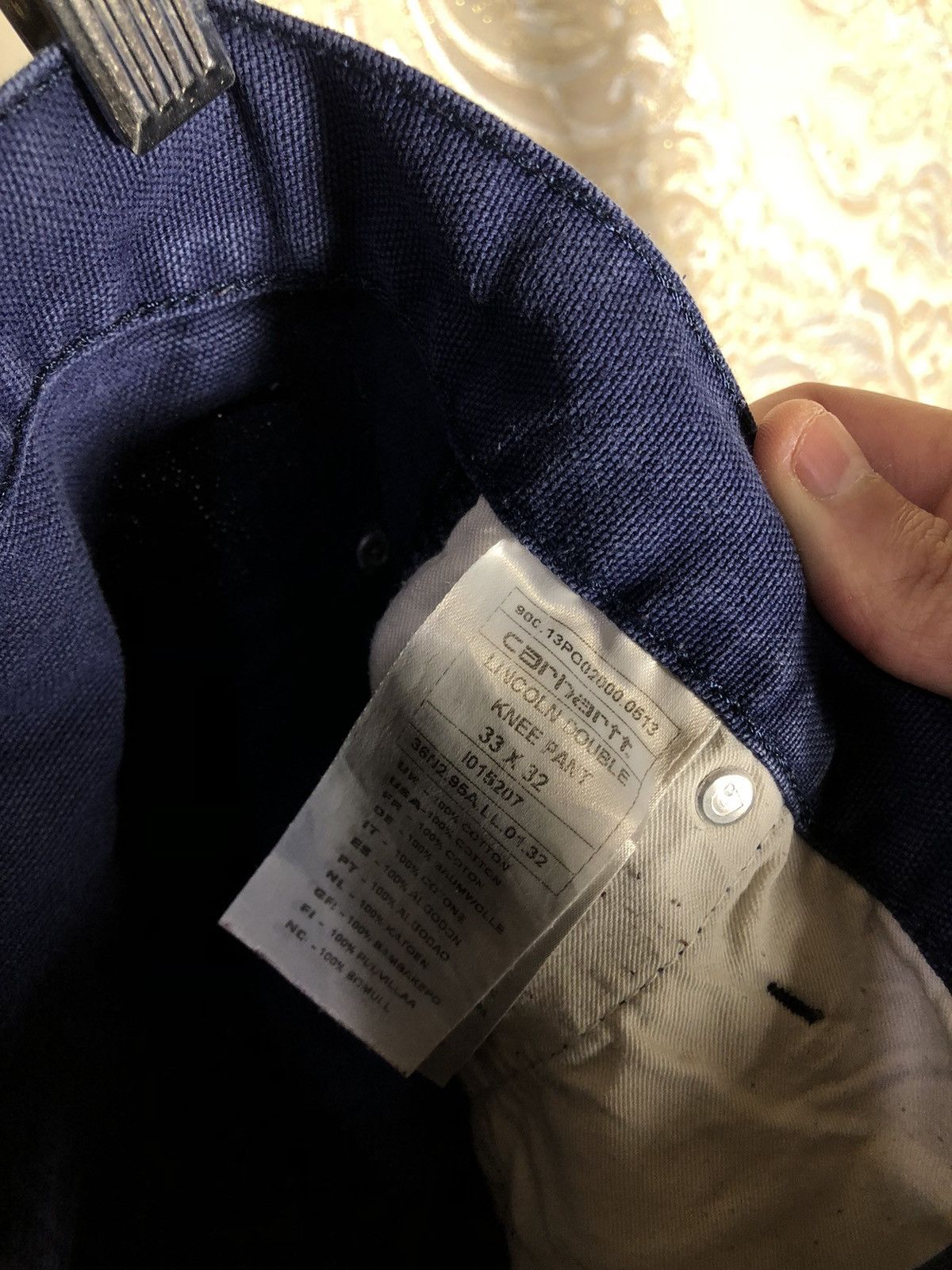Carhartt Wip × Vintage VERY RARE CARHARTT WORK IN PROGRESS LINCOLN DOUBLE KNEE PANT Size US 33 - 9 Thumbnail