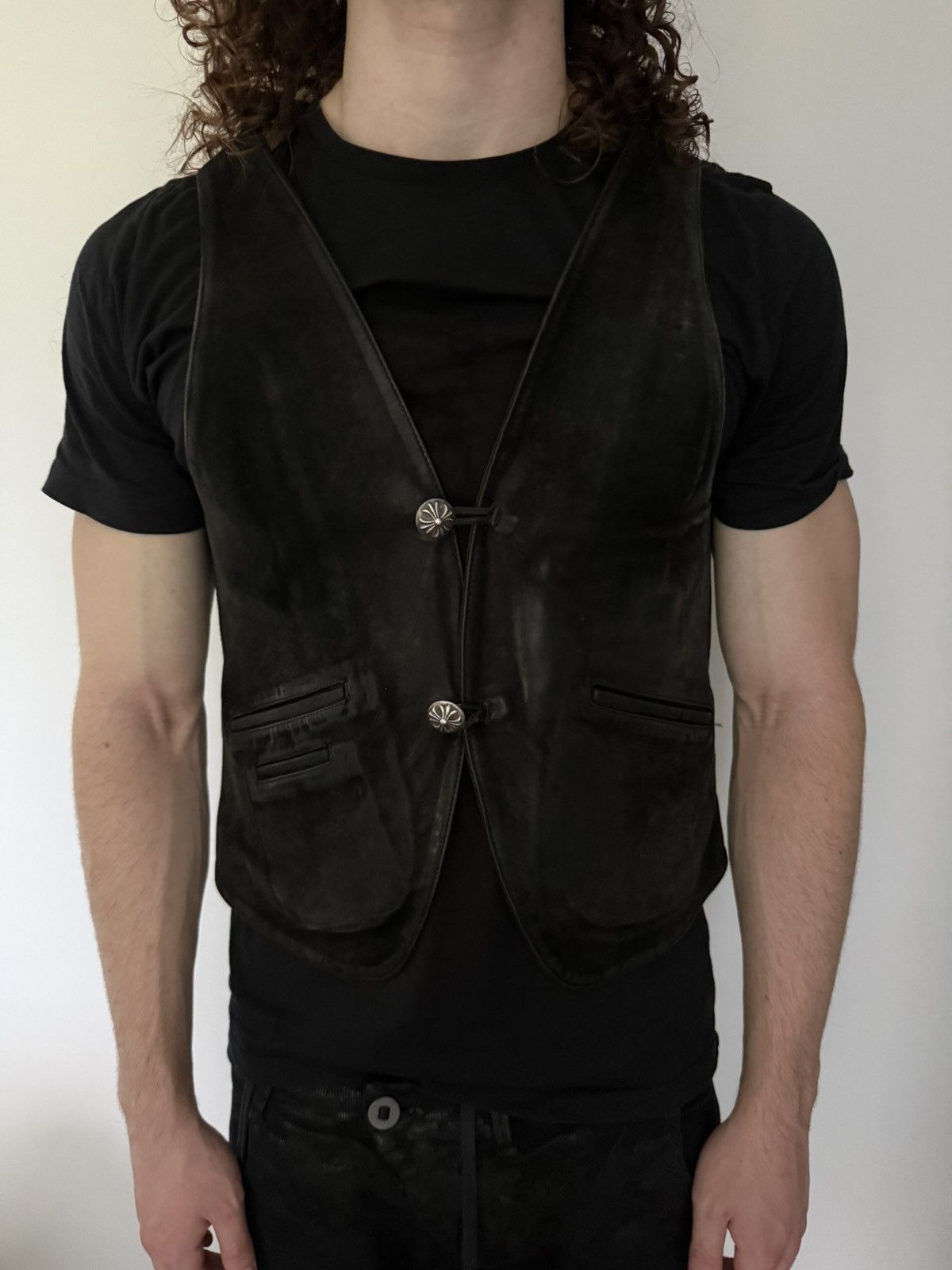 Chrome Hearts Chrome Hearts Suede Vest Size US M / EU 48-50 / 2 - 9 Thumbnail