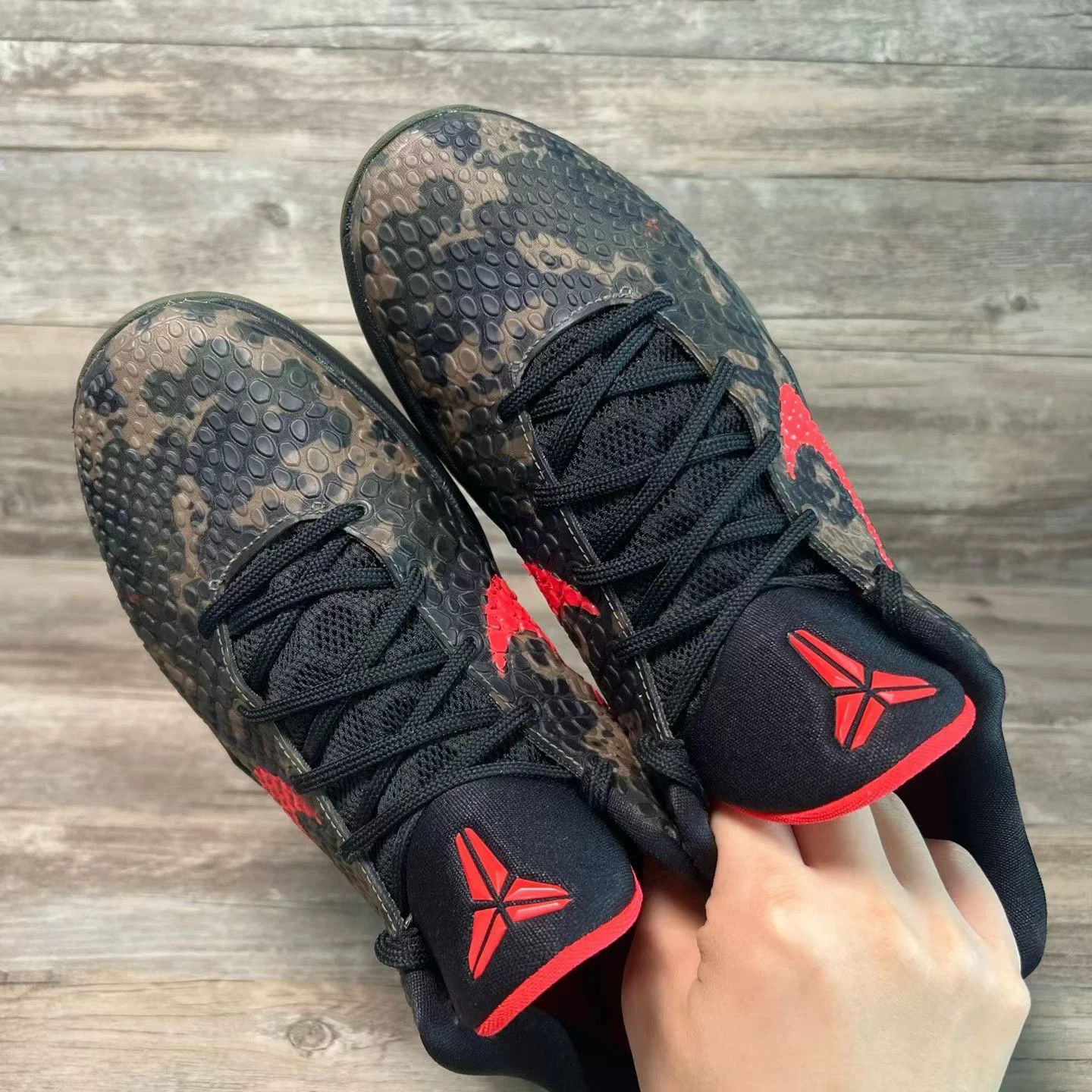 Nike Nike ZK6 Black Red Camo 43 EUR Size US 10 / EU 43 - 5 Thumbnail