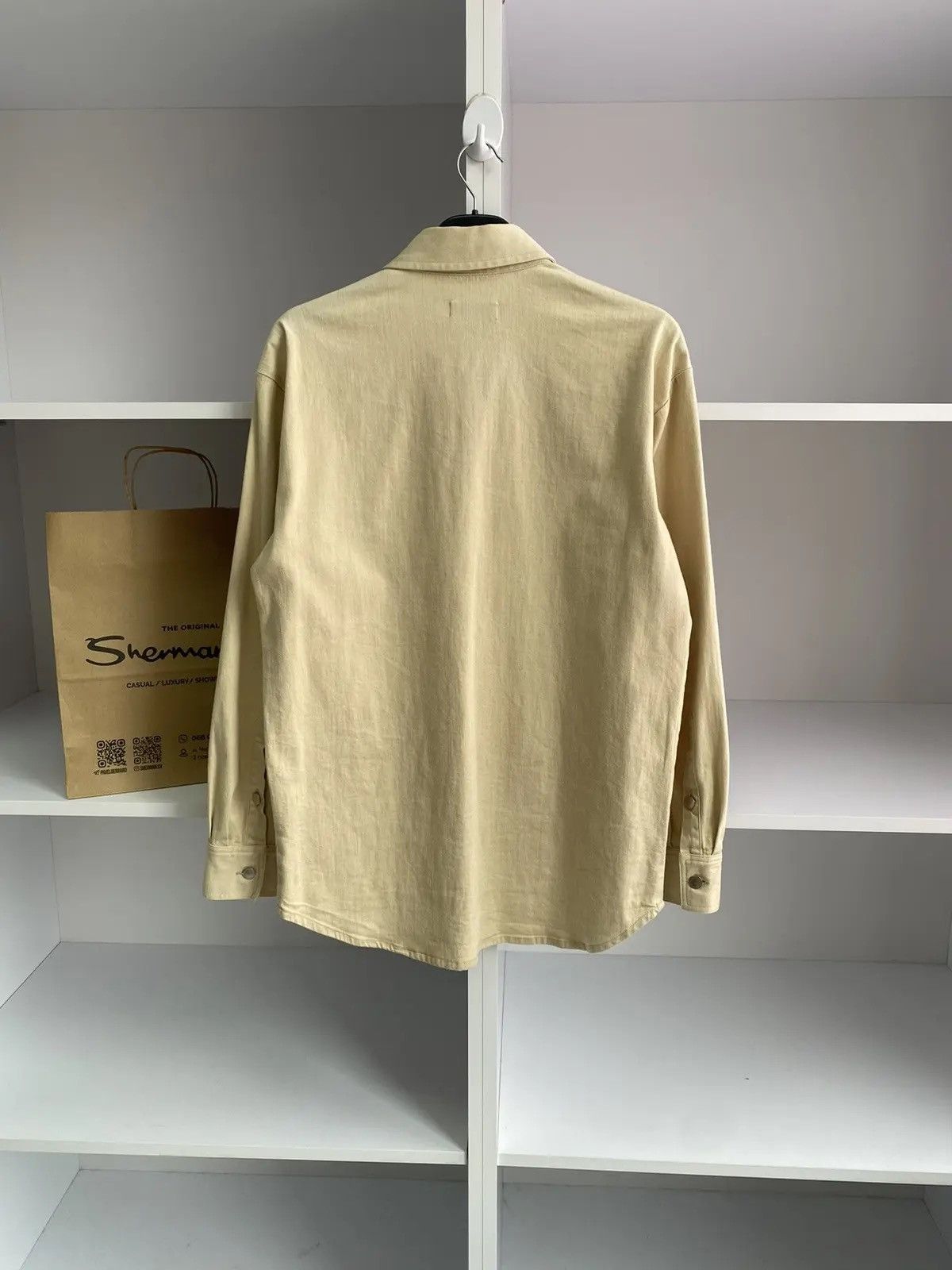 Raf Simons × Vintage Vintage Raf Simons 15SS Two Pocket RS Walker Patch Shirt Size US L / EU 52-54 / 3 - 17 Thumbnail