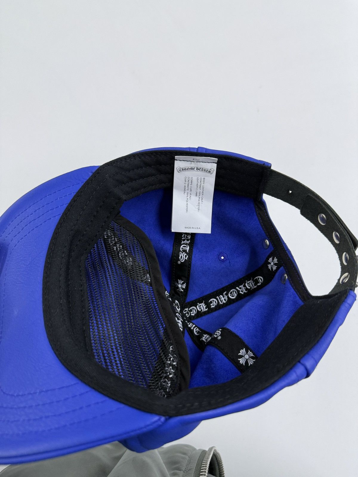 Chrome Hearts Chrome hearts rolling stone leather cap Size ONE SIZE - 4 Thumbnail