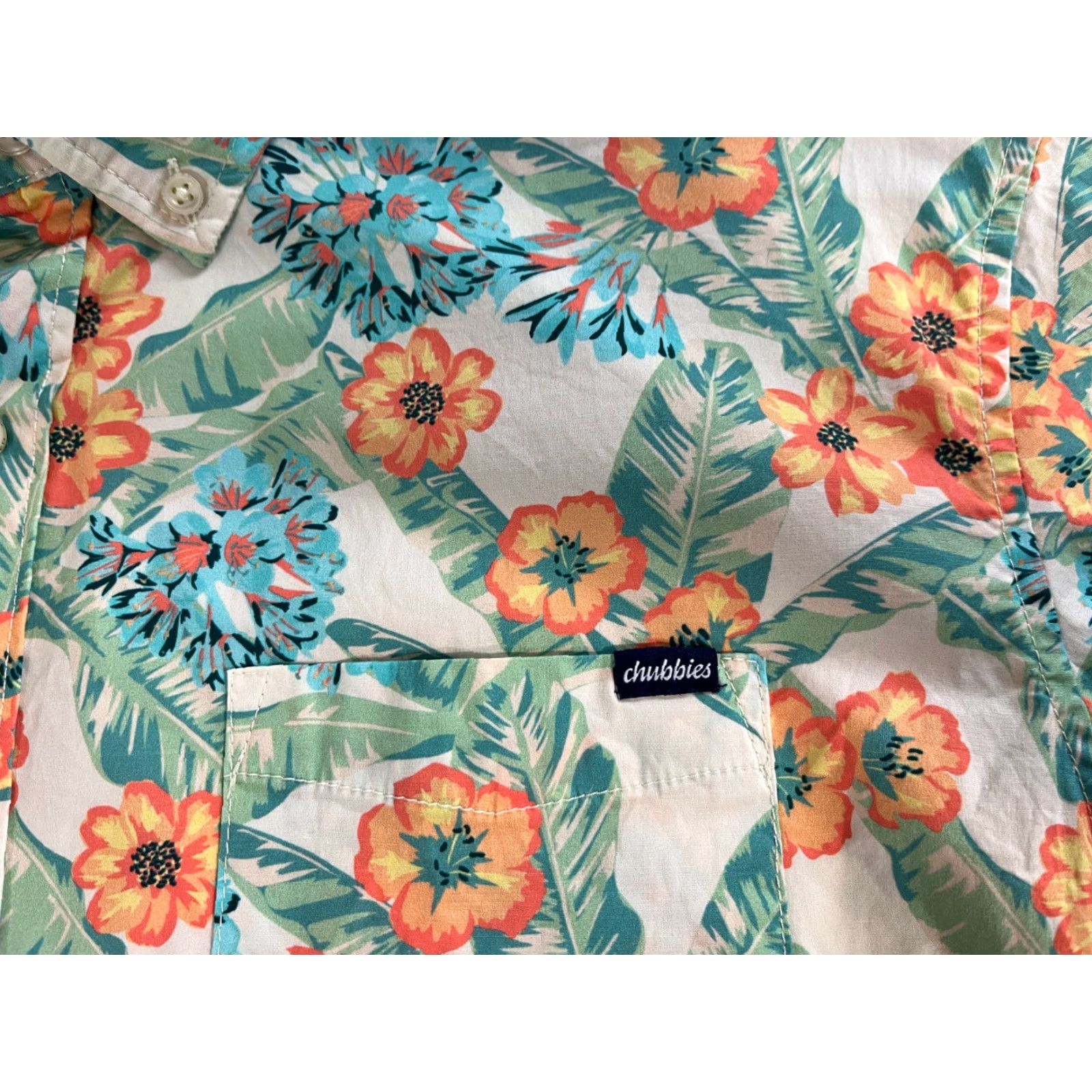 Chubbies Chubbies Men's Short Sleeve Button-Up Hawaiian Shirt Floral XL Multicolor Hawaiian Men’s Shirt Size US XL / EU 56 / 4 - 5 Thumbnail