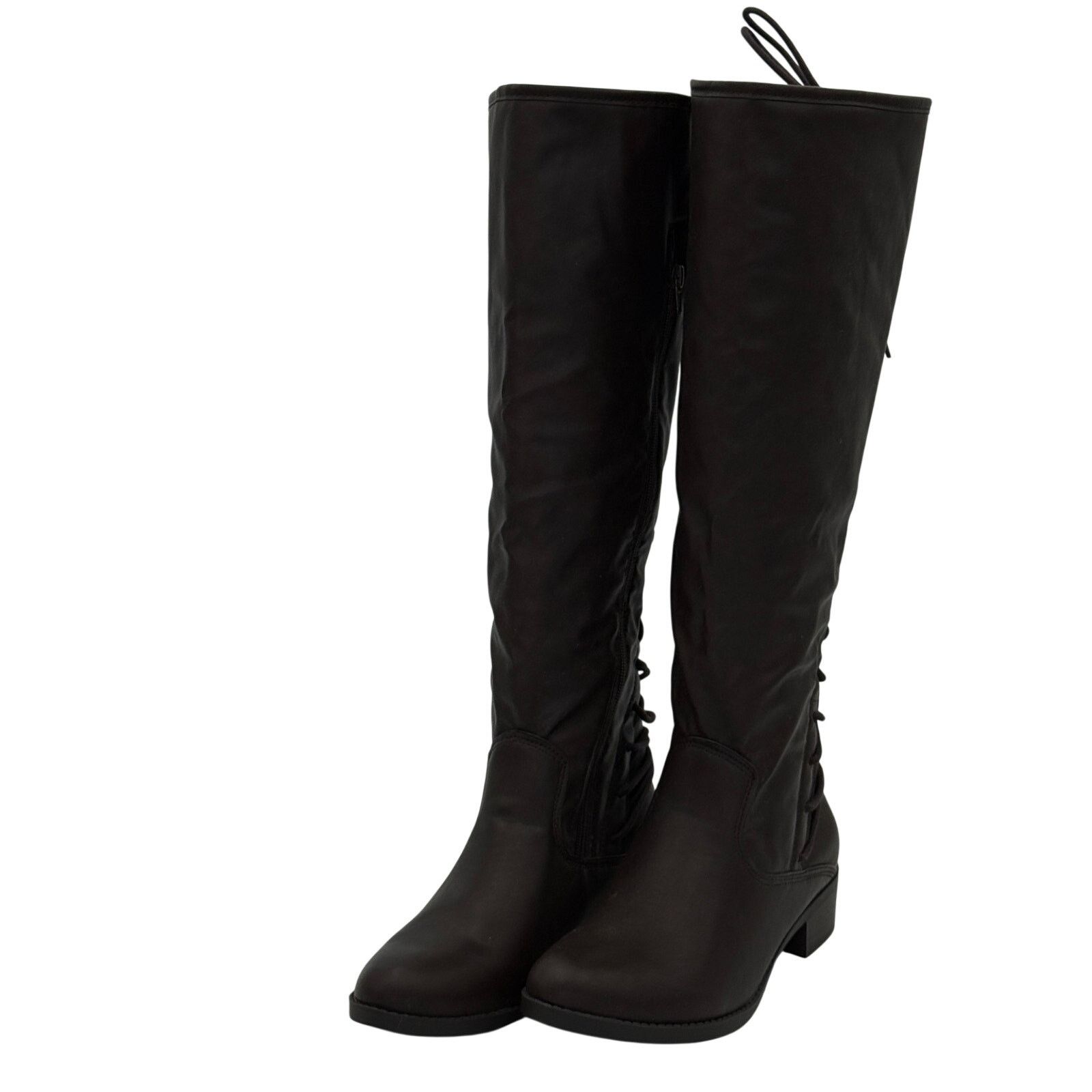 Other SM New York Cherise Lace-Up Back Tall Boots - Brown Size 11 Size US 11 / IT 41 - 2 Thumbnail