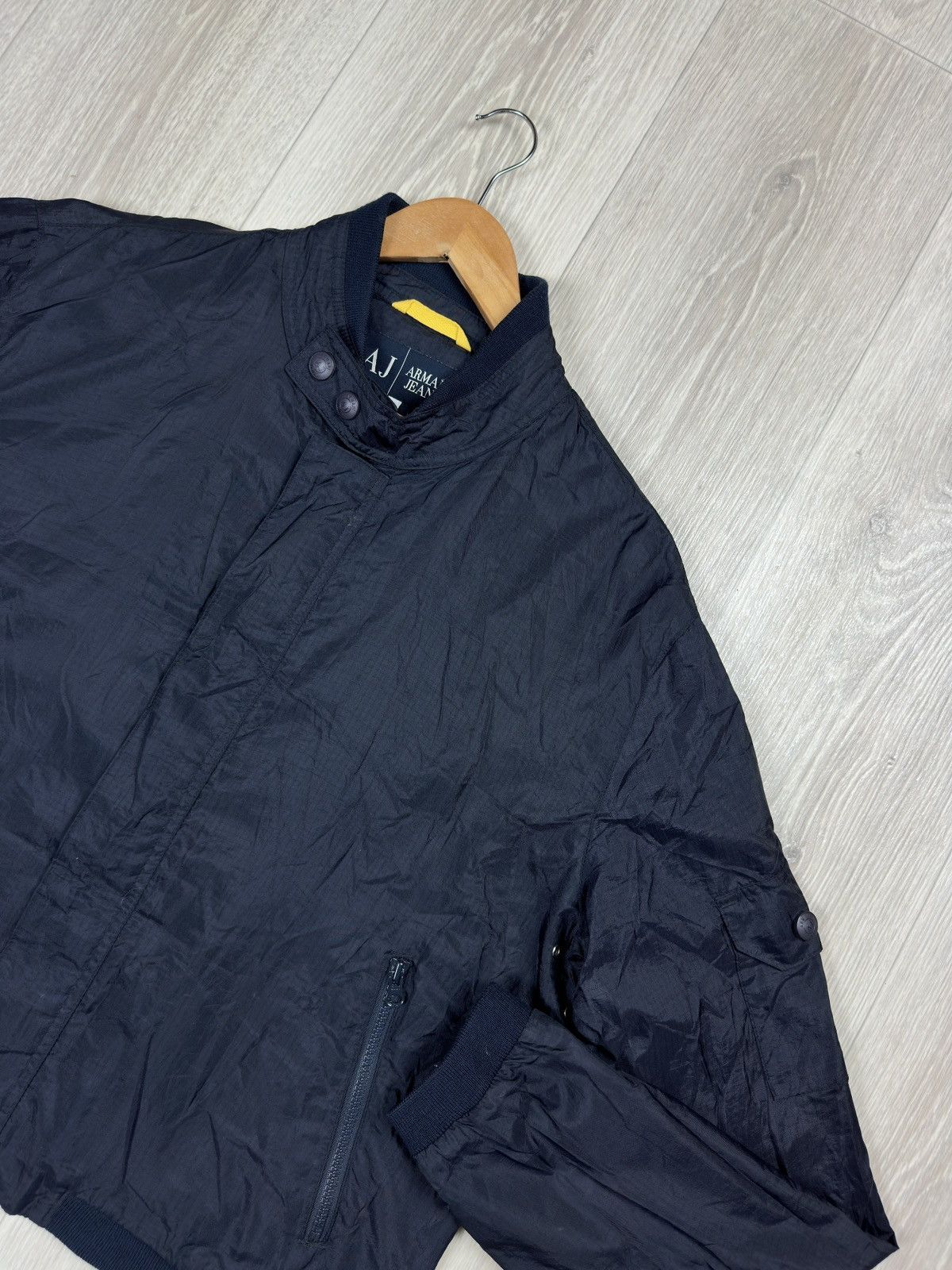 Armani Vintage Armani Jeans Nylon Windbreaker Jacket Size US L / EU 52-54 / 3 - 4 Thumbnail