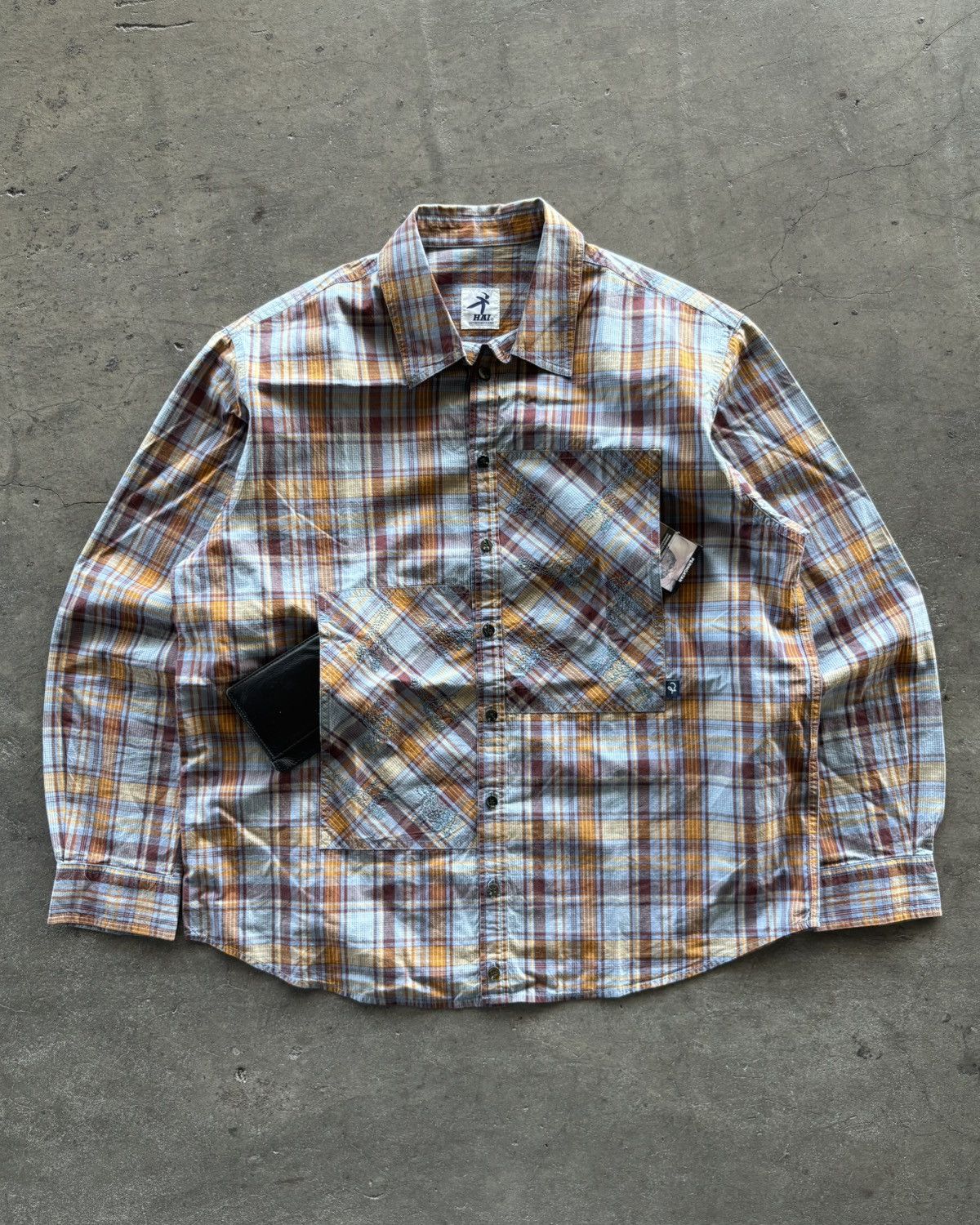 Hai Sporting Gear × Issey Miyake × Japanese Brand Hai Sporting Gear Issey Miyake Design Button Up Shirt Size US M / EU 48-50 / 2 - 4 Thumbnail