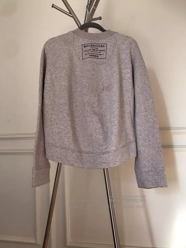 Balenciaga Balenciaga Fleece front short back long sweatshirt Size XS / US 0-2 / IT 36-38 - 4 Thumbnail