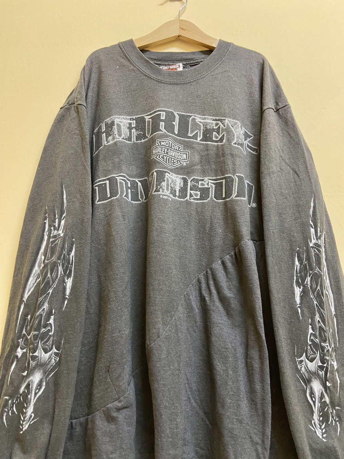 Harley Davidson × Vintage Vintage 1997/2007 Harley Davidson Sleeveprint Dragon Custom Size US M / EU 48-50 / 2 - 3 Thumbnail