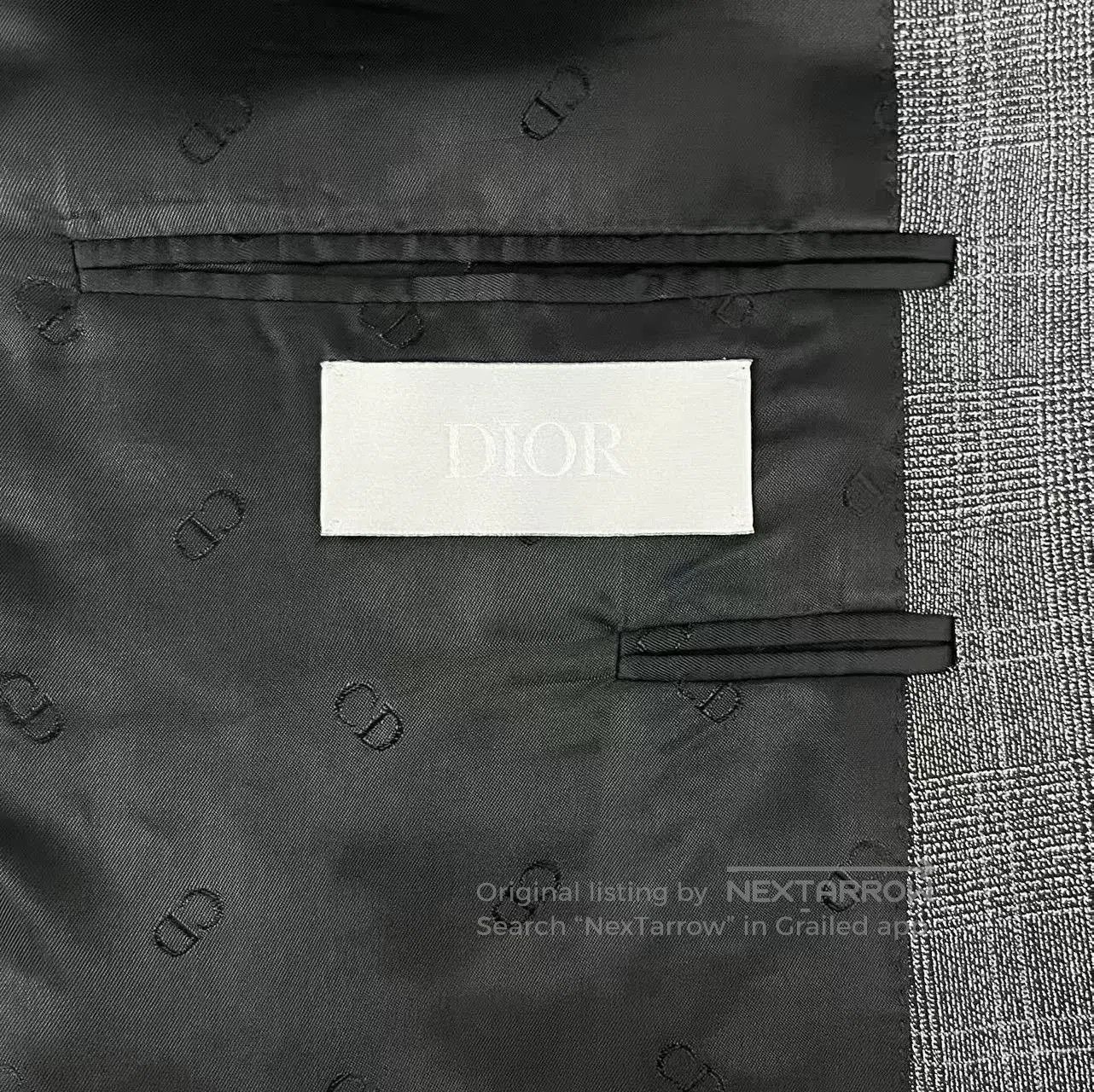 Dior Dior Gray Wool Single-Breasted Blazer. Size US XL / EU 56 / 4 - 5 Thumbnail