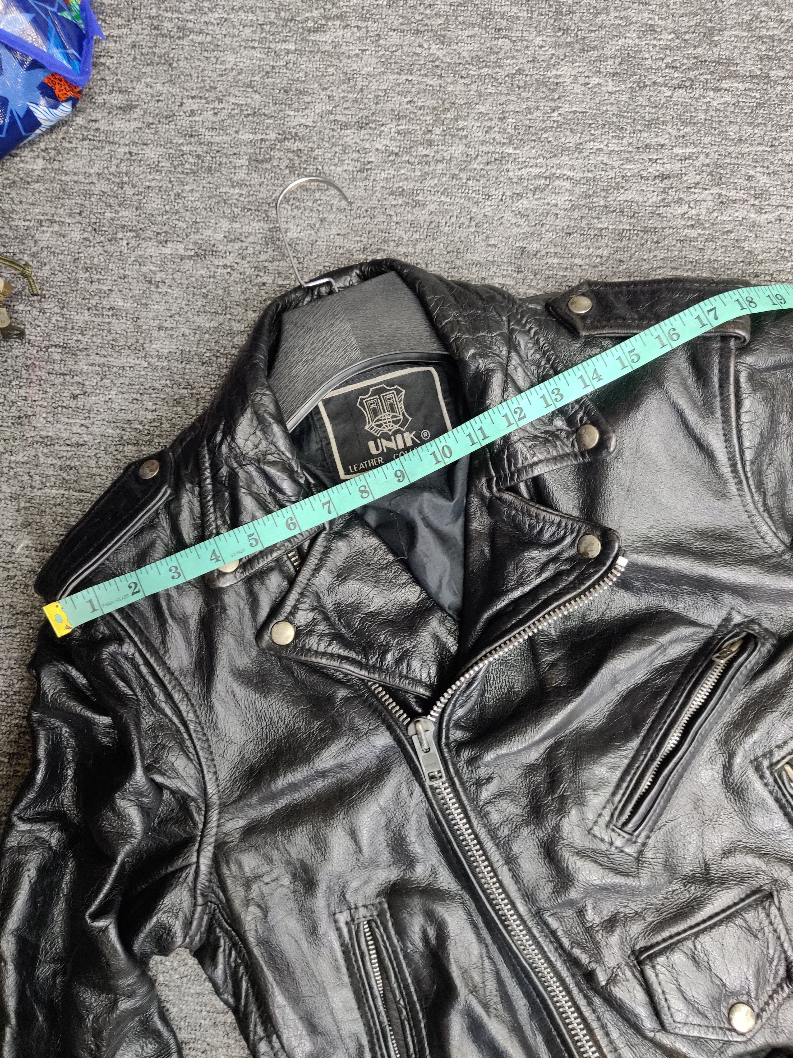 Vintage Vintage Unik Leather Motorcycle Jacket Like Perfecto Size US M / EU 48-50 / 2 - 15 Thumbnail
