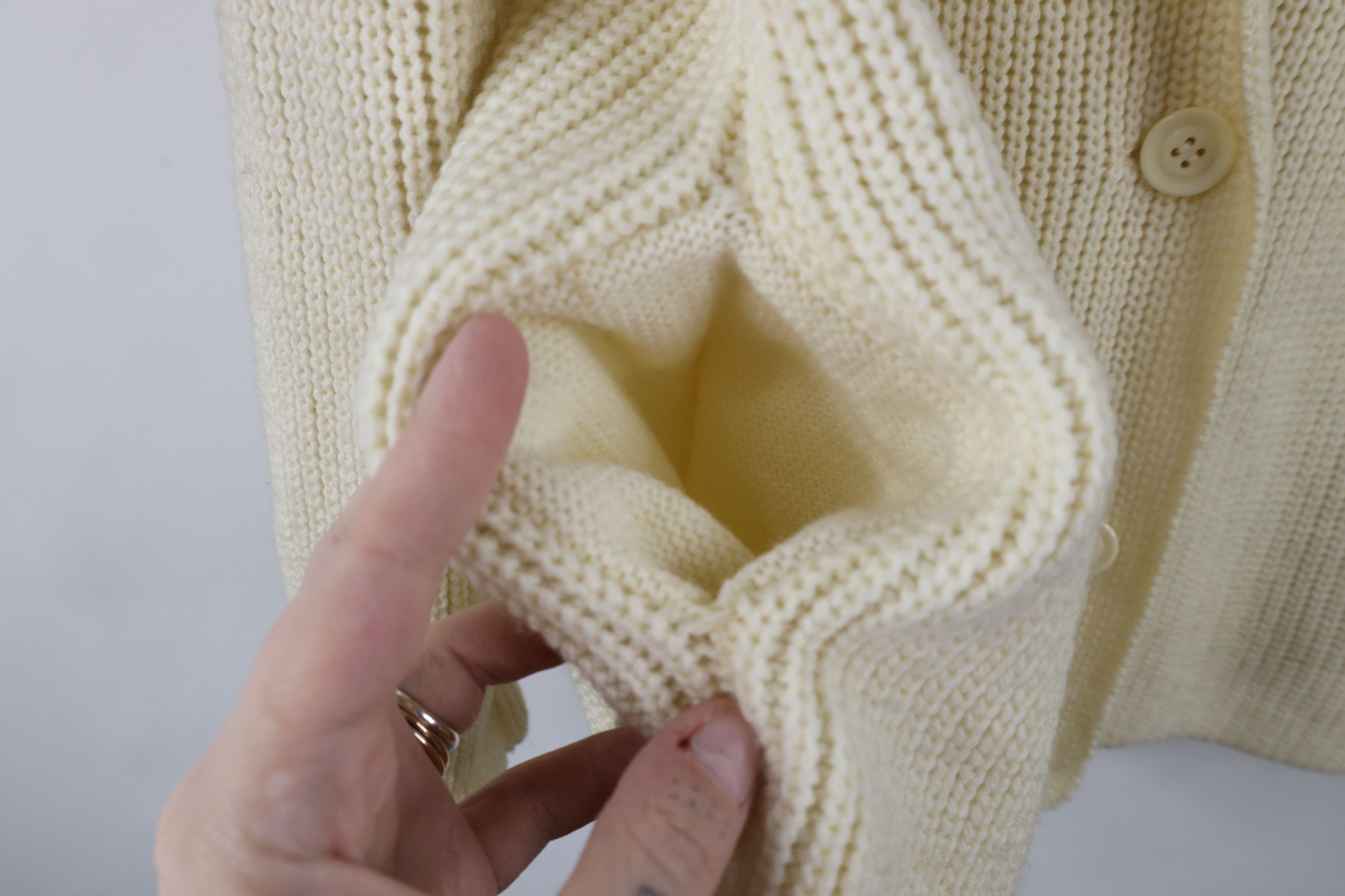 Vintage Vintage 70s Streetwear Breasted Ribbed Knit Cardigan Sweater Size M / US 6-8 / IT 42-44 - 8 Thumbnail
