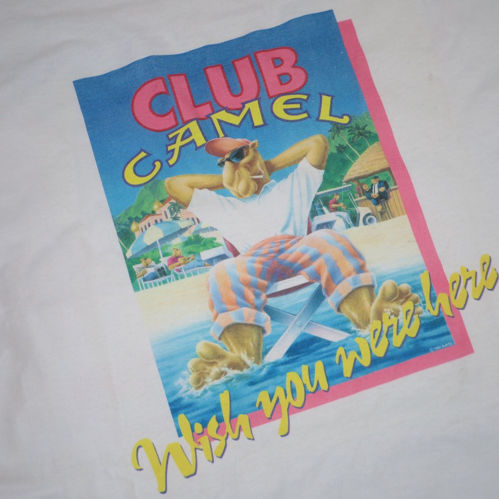 Camel Vintage 90s Camel Cigarettes Club Graphic T Shirt Size US XL / EU 56 / 4 - 11 Thumbnail