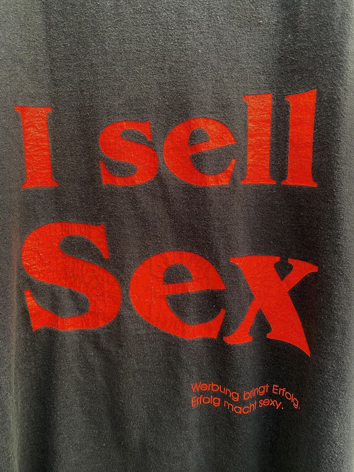 Vintage Vintage 90s I Sell Sex Erotic Archive T-Shirt Size US XL / EU 56 / 4 - 2 Thumbnail