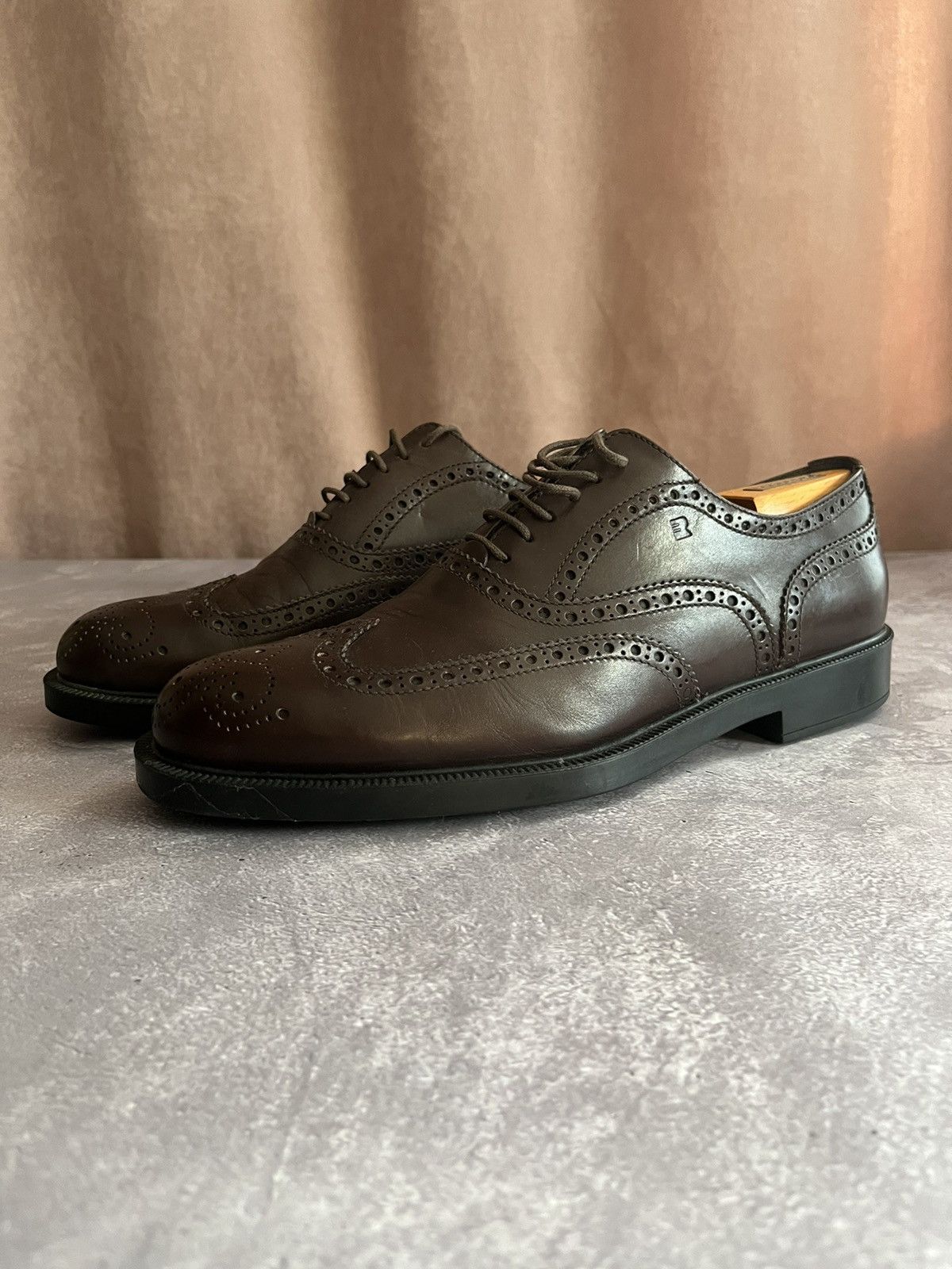 Fratelli Rossetti Fratelli Rossetti Mens Brown Leather Low Top Shoes Size 7 Size US 7 / EU 40 - 1 Thumbnail