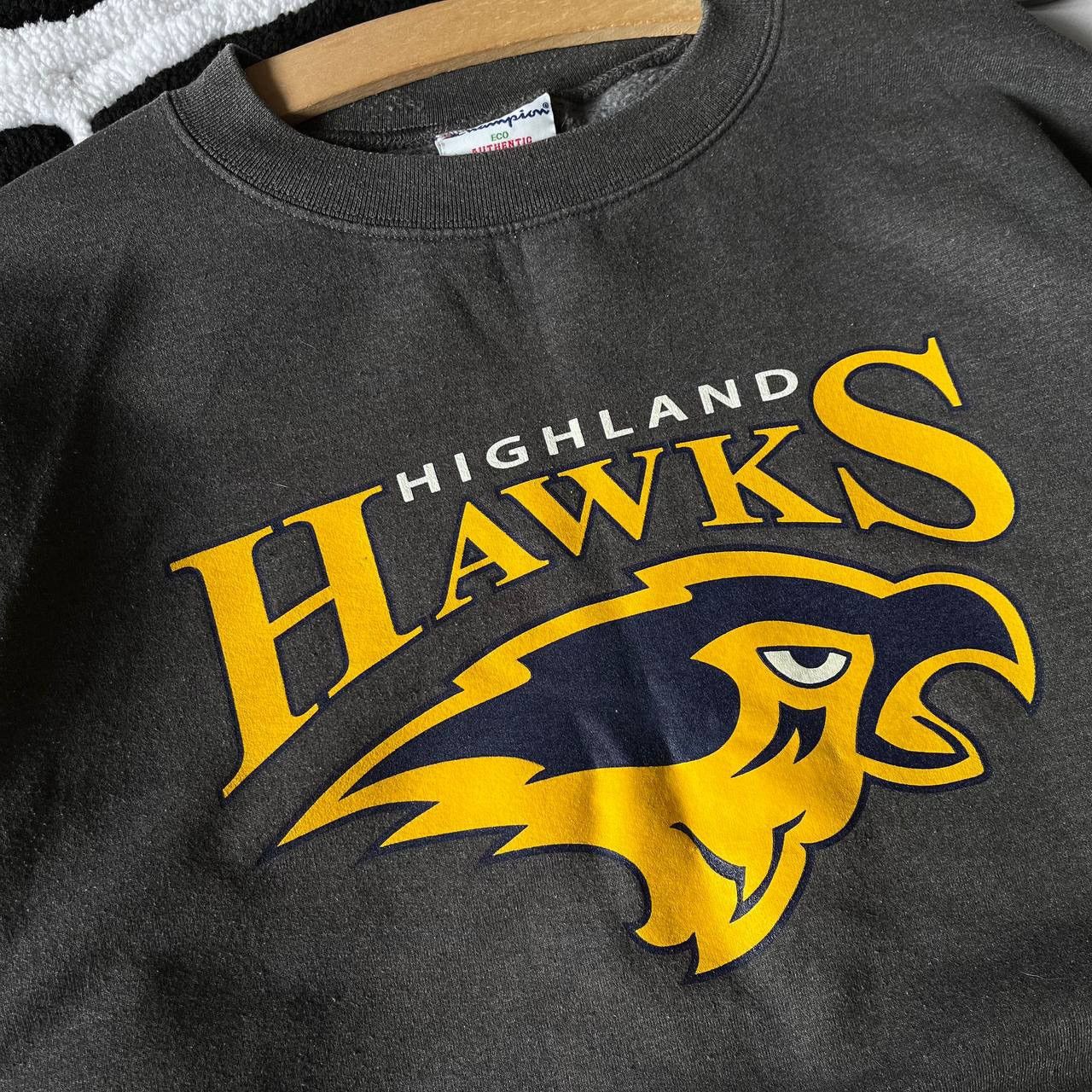 Champion × Vintage Champion Highland Hawks Sweatshirt Basketball University Size US L / EU 52-54 / 3 - 5 Thumbnail