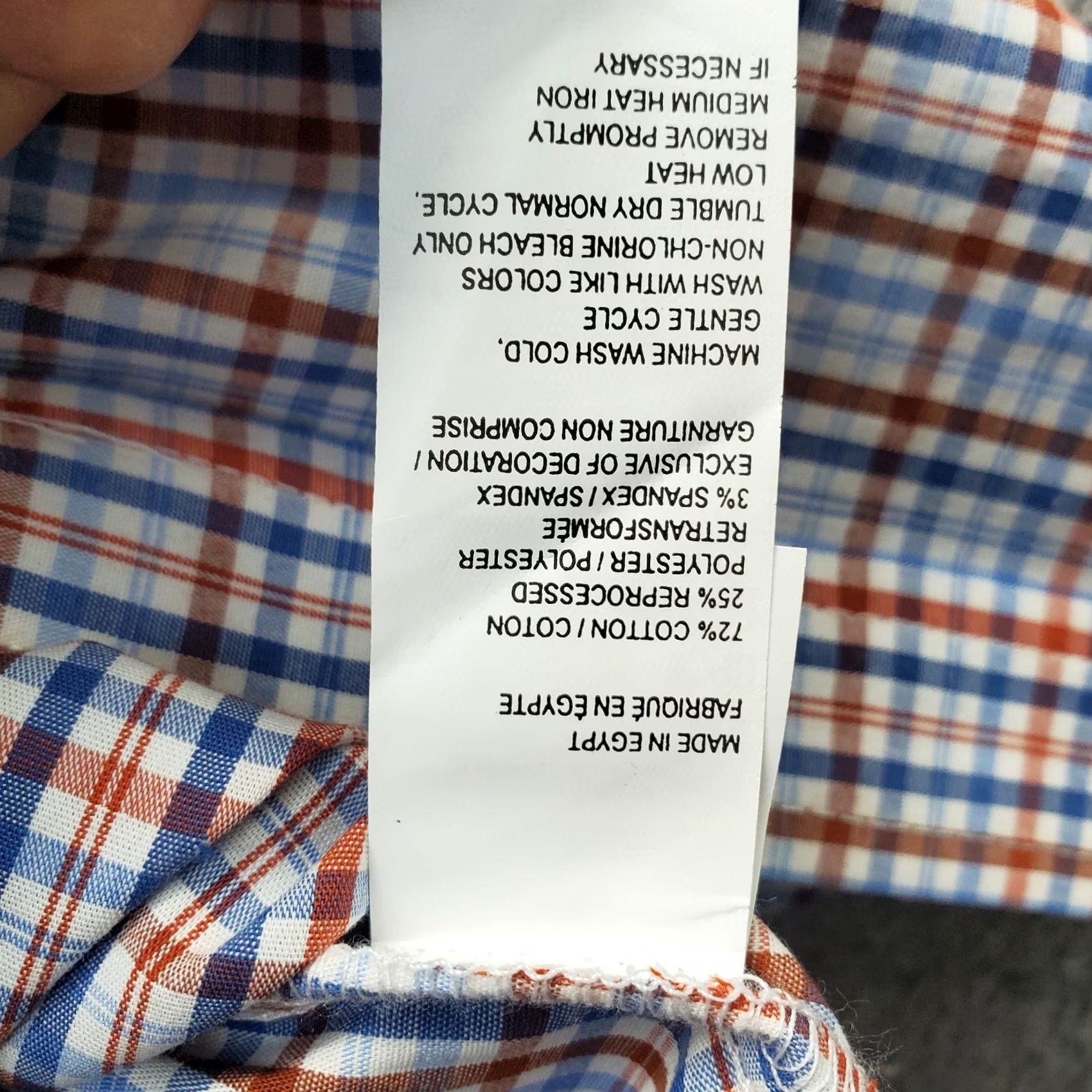 Izod IZOD Shirt Mens XXL Multi Plaid All Over Stretch Comfort Performance Button-Down Size US XXL / EU 58 / 5 - 6 Thumbnail